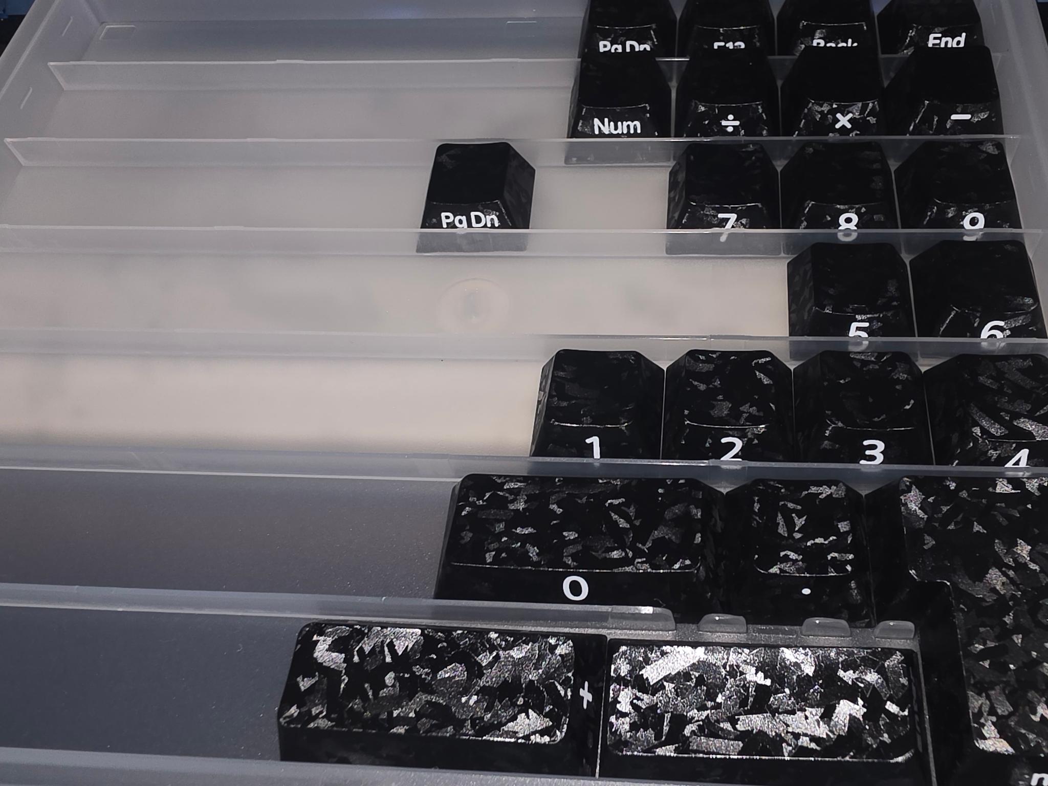 Xvx forged carbon fiber pattern key caps