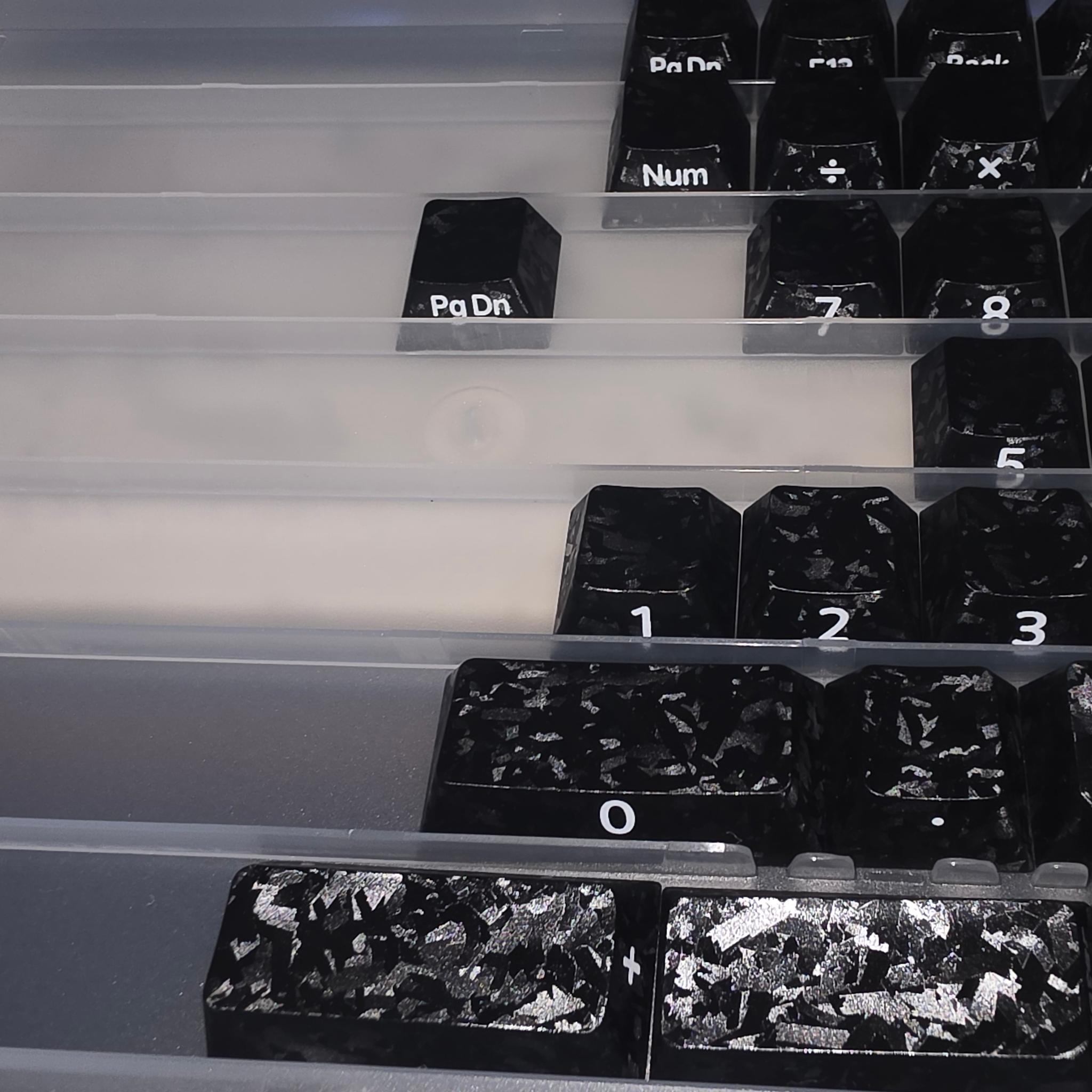 Xvx forged carbon fiber pattern key caps