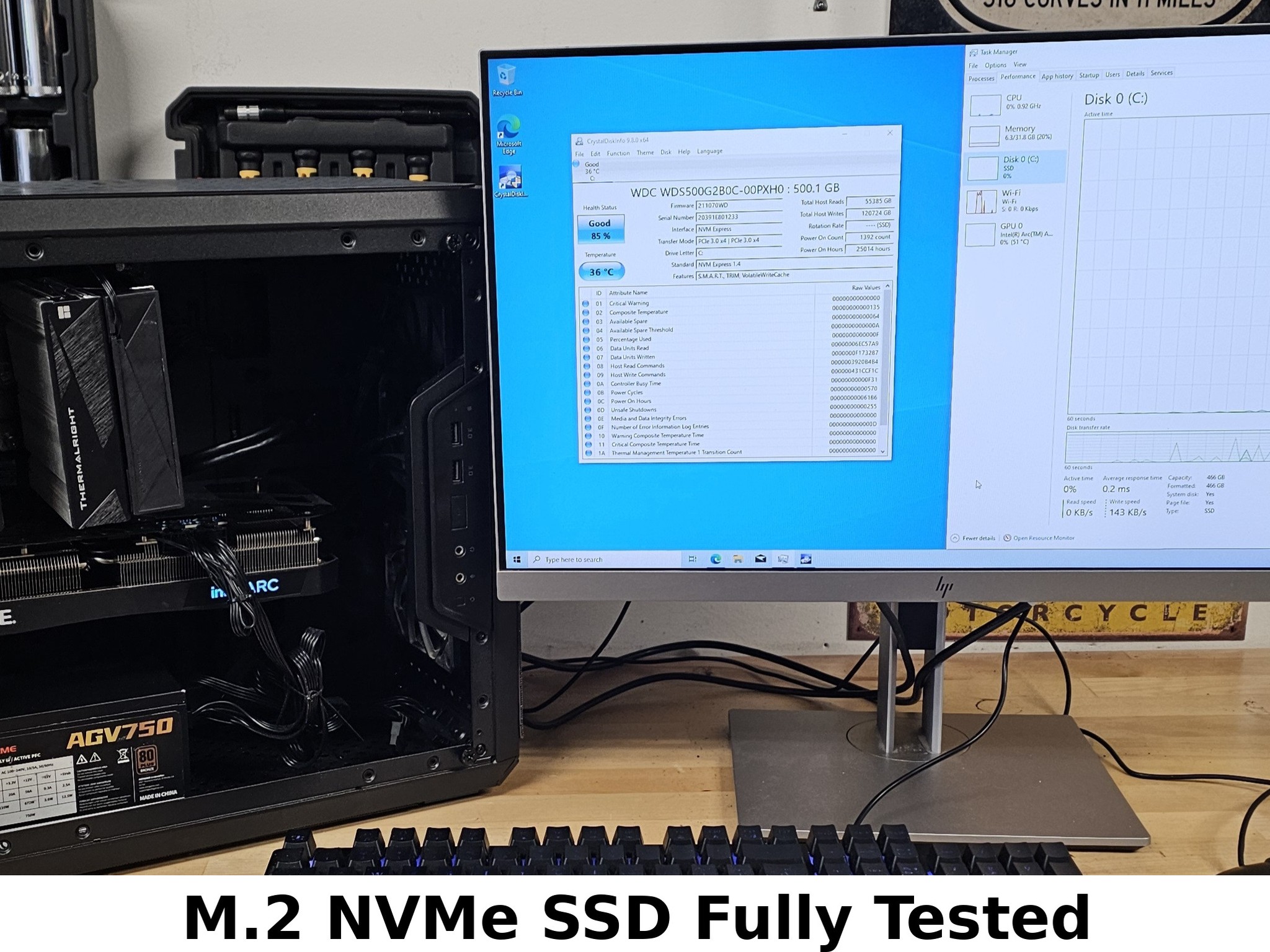 500GB NVMe M.2 SSD WD Blue SN550 - Ready to Ship