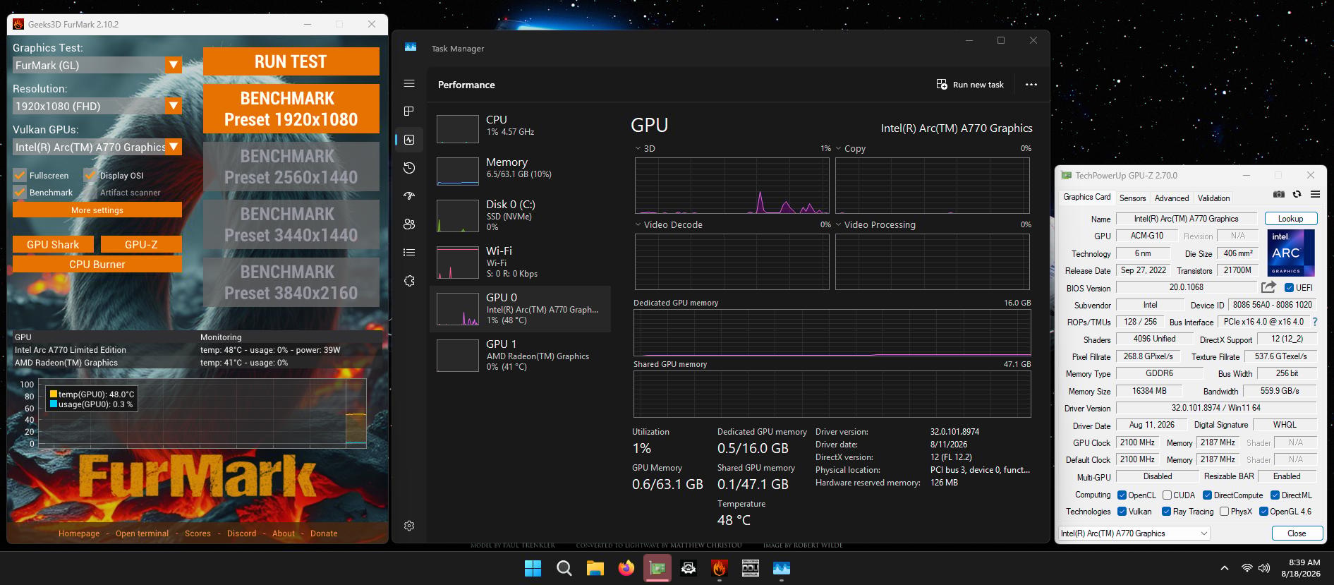Intel Arc A770 Limited Edition 16GB GDDR6