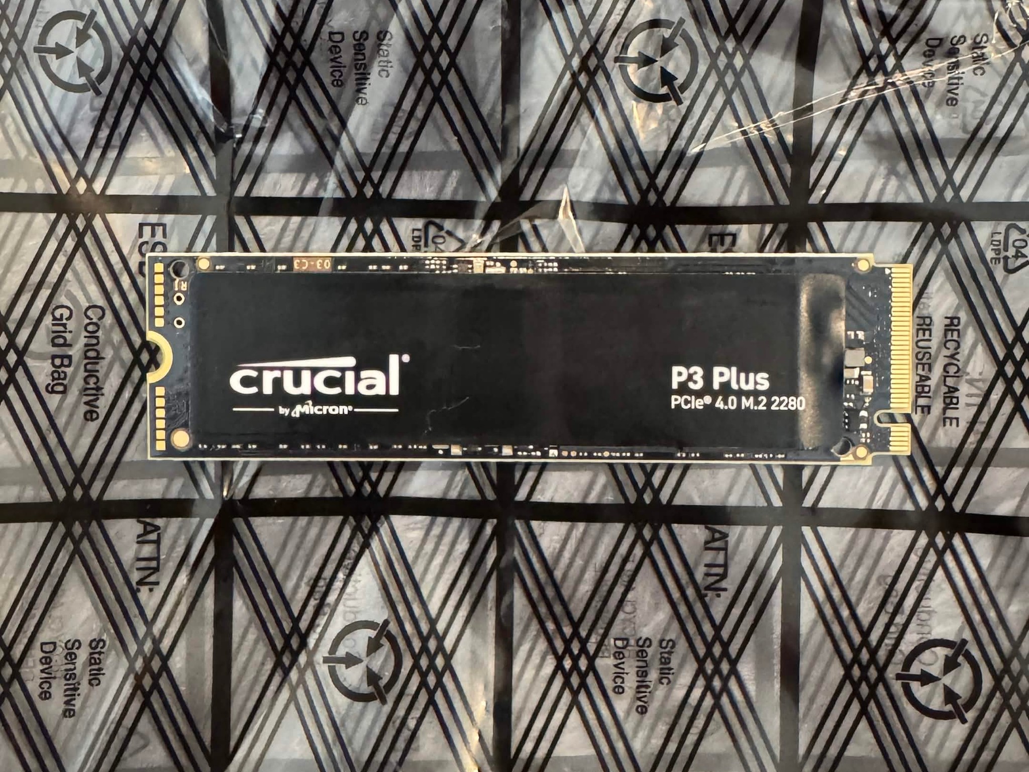 Crucial P3 Plus 4TB M.2 2280 NVMe PCIe Gen4 x4 SSD 100% Health