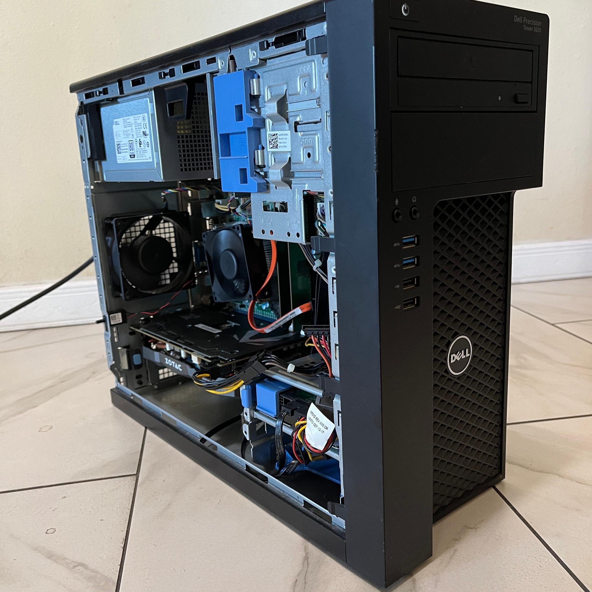 🟠🔥NVIDIA RTX 2060, Intel Core i7-7700, 16GB RAM, 1 TB Storage, Dell Precision 3620 Gaming PC 🖥️