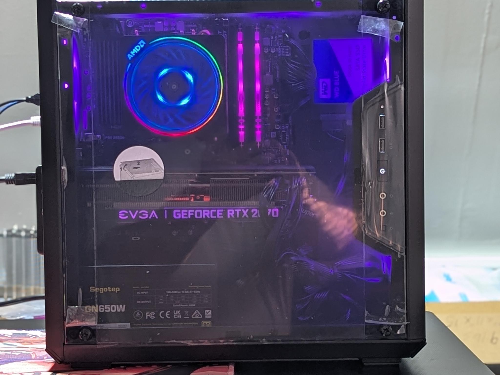 Gaming PC|AMD Ryzen 5 5600|EVGA GEFORCE RTX 2070 SUPER|1TB NVME SSD|16 GB DDR4 3200 |Windows 11 Home
