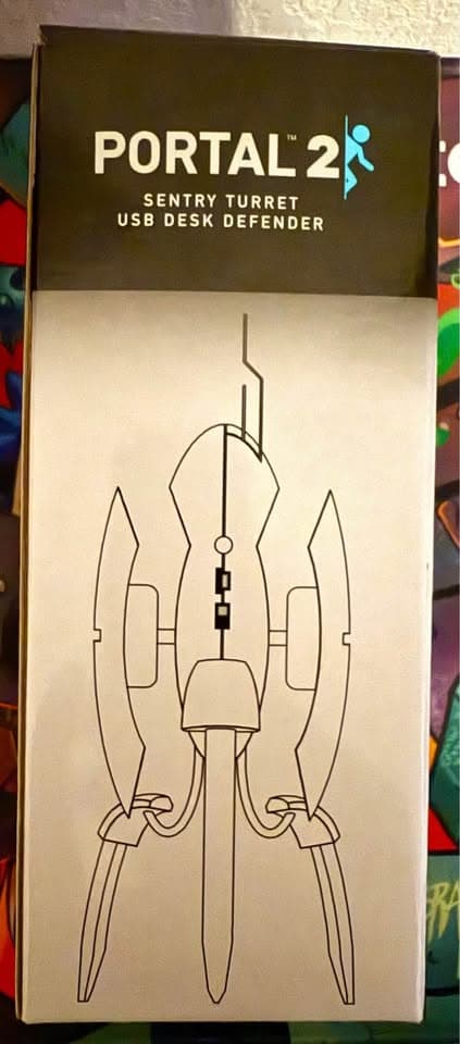 ThinkGeek Portal 2 Sentry Turret USB Desk Defender by Valve (Working Lights + Sound)