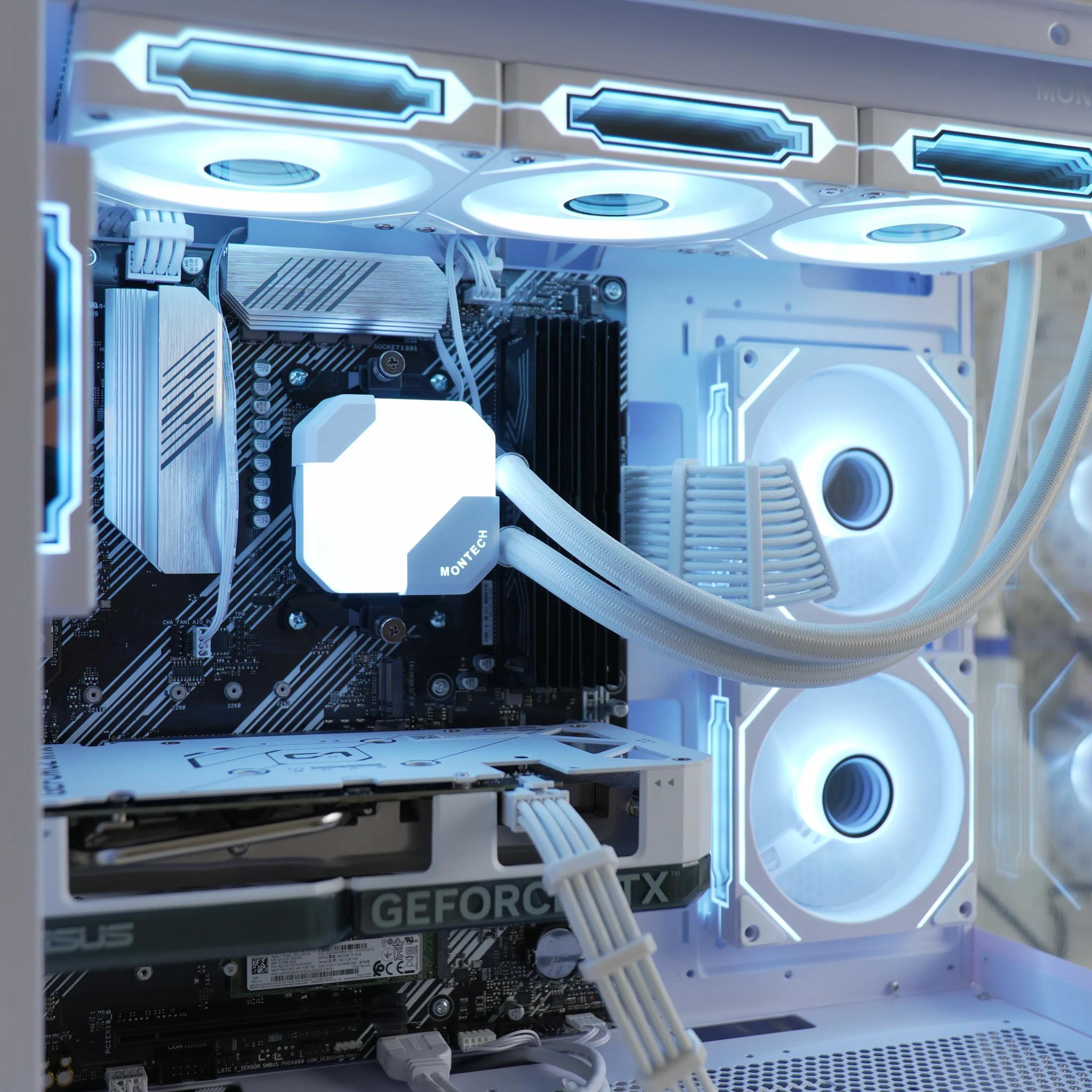 RTX 4060 | RYZEN 7 3700X | 32GB RAM | 1TB SSD | Wifi + BT | Windows 11 - Water Cooled Gaming PC