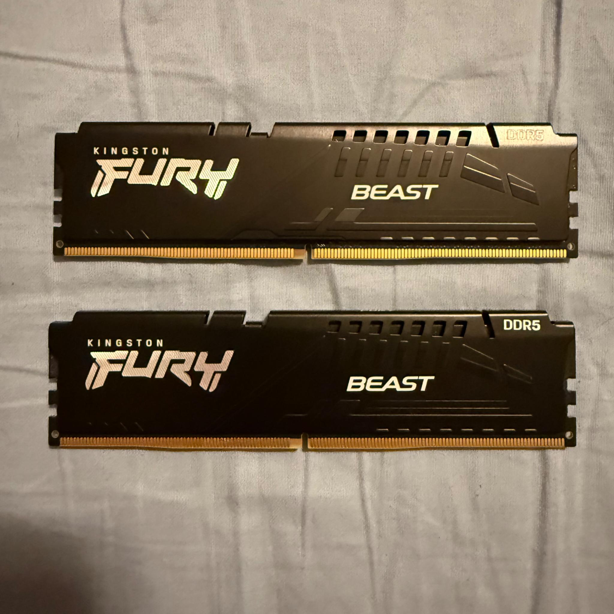 16gb DDR5, 2x8gb