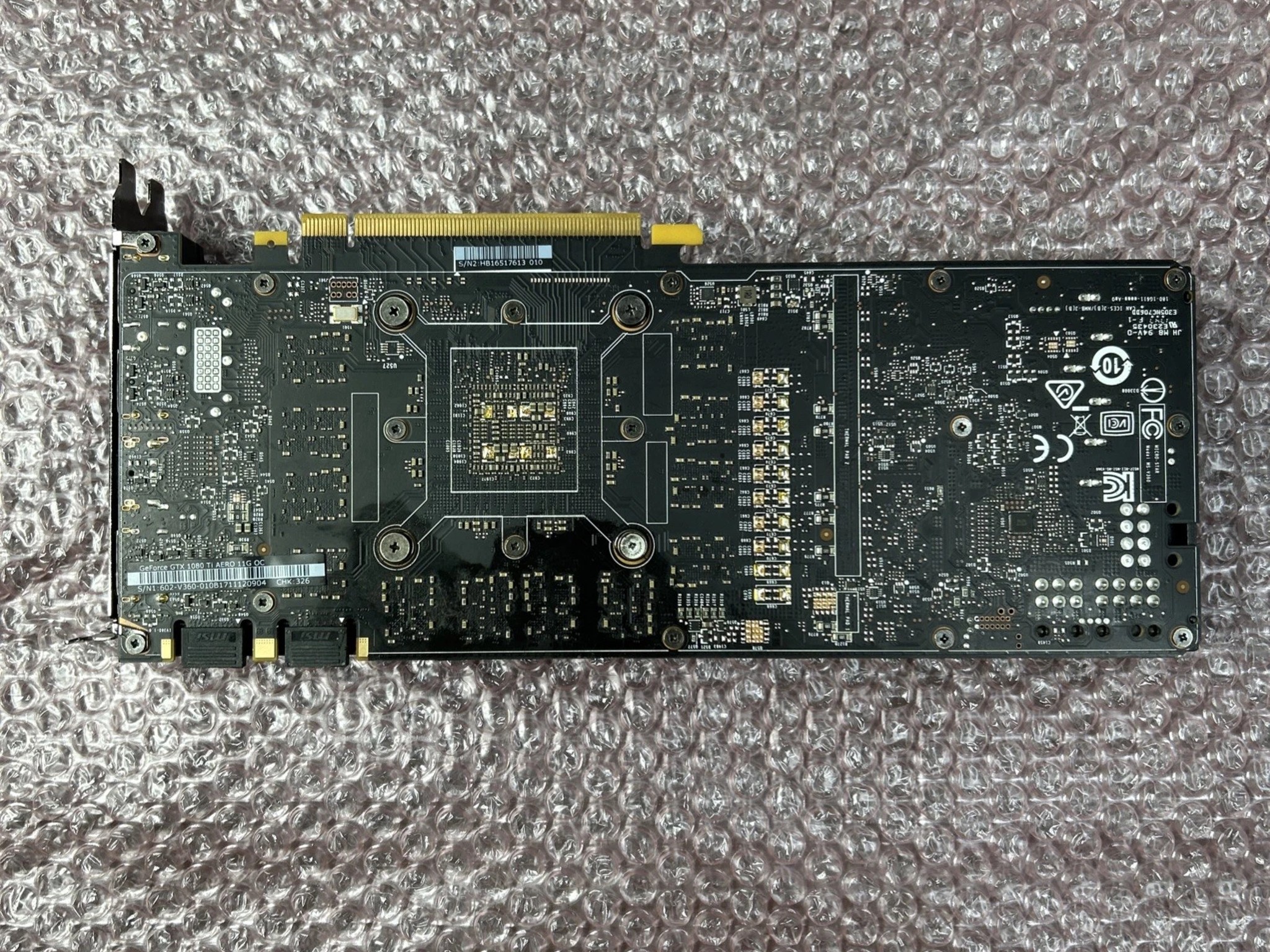 MSi Aero GTX 1080 Ti graphics card.