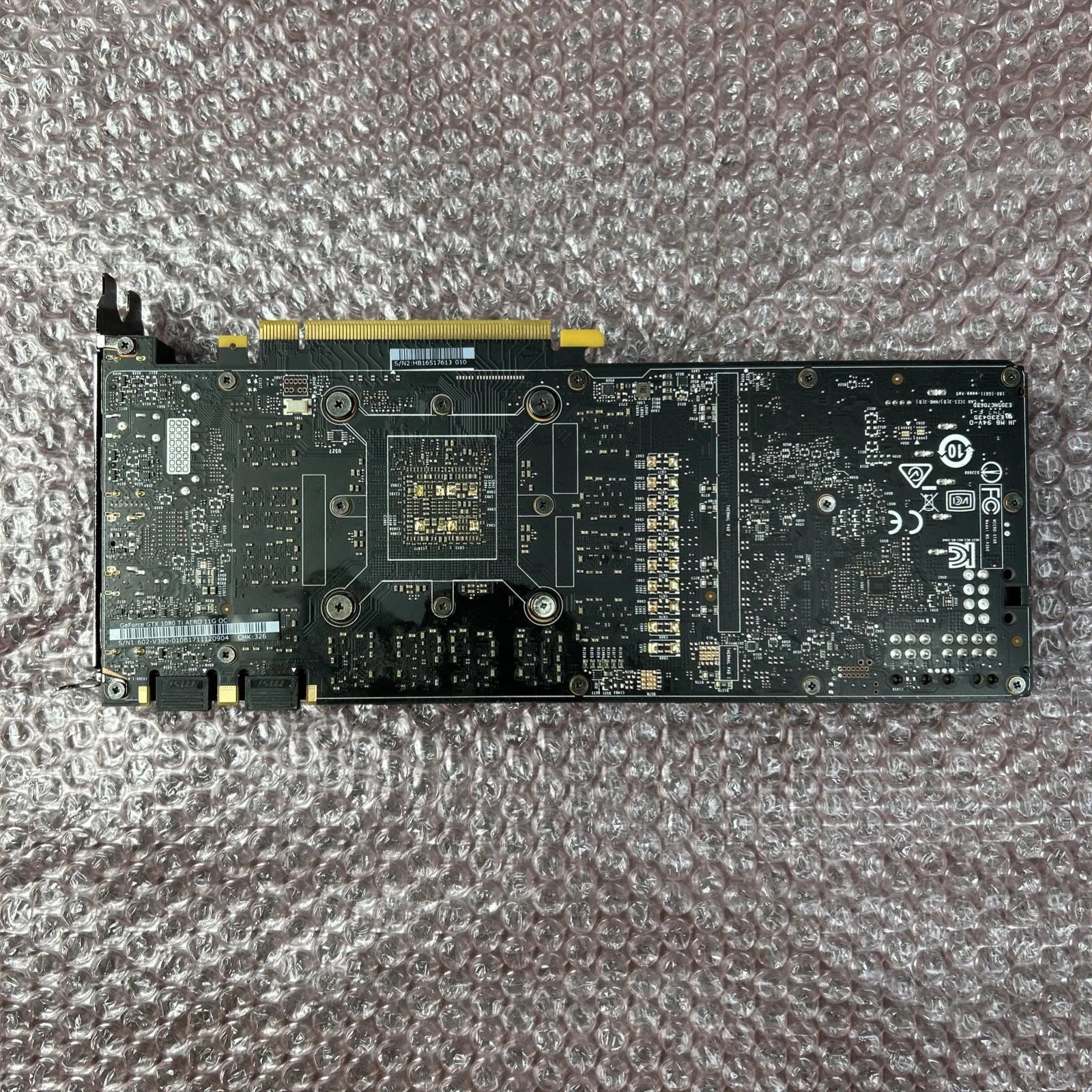 MSi Aero GTX 1080 Ti graphics card.