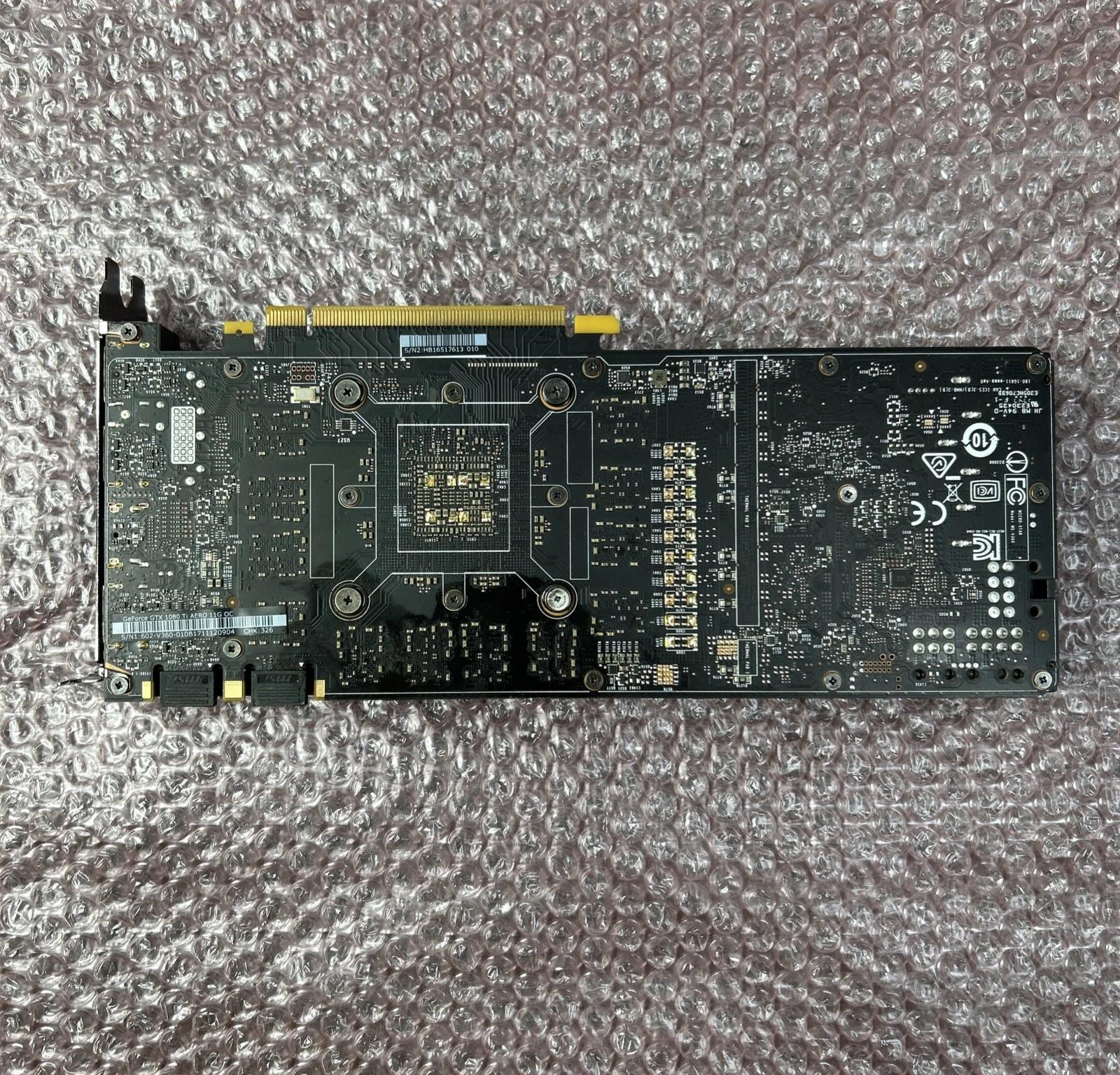 MSi Aero GTX 1080 Ti graphics card.