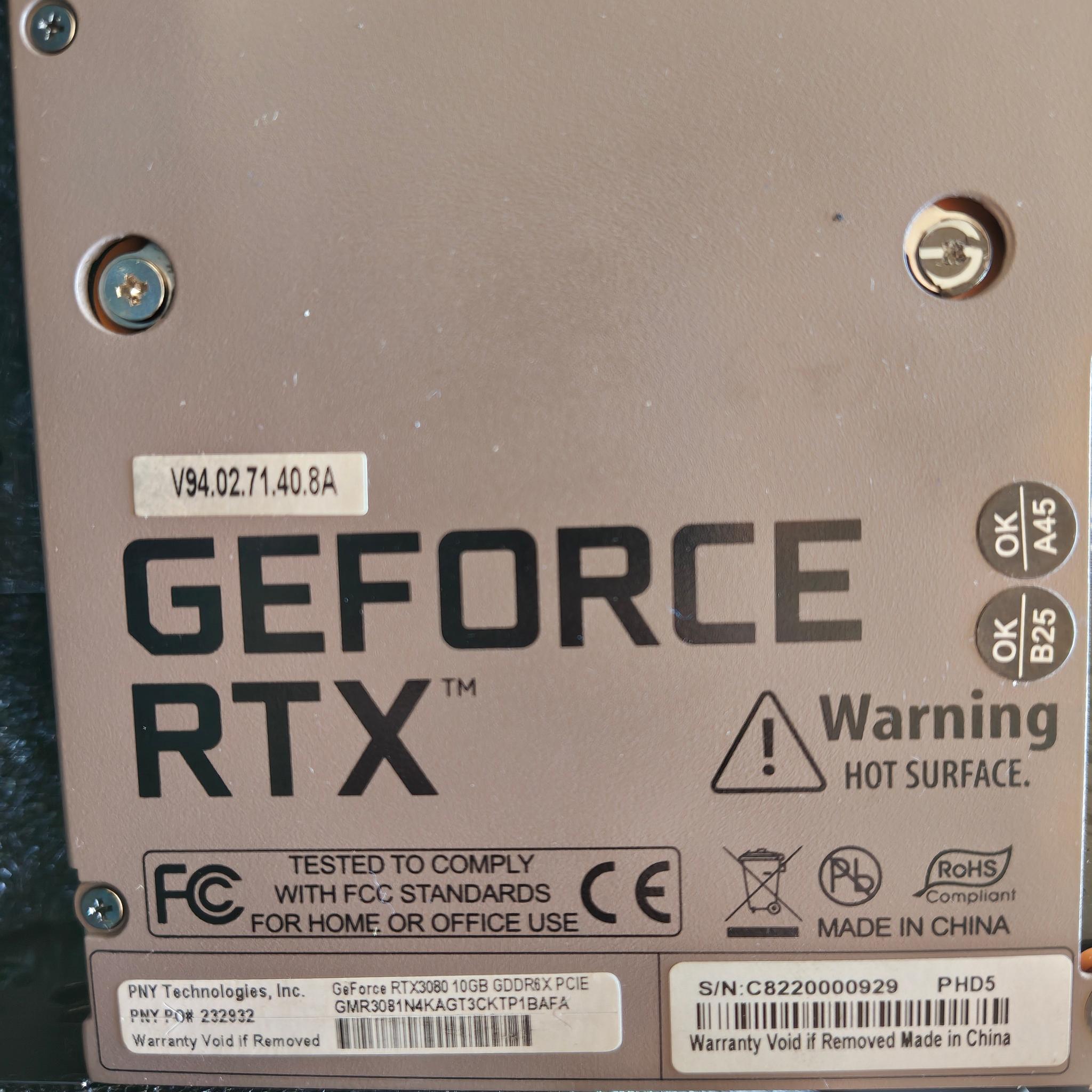 PNY XLR8 Gaming REVEL EPIC-X RGB GeForce RTX 3080 10GB