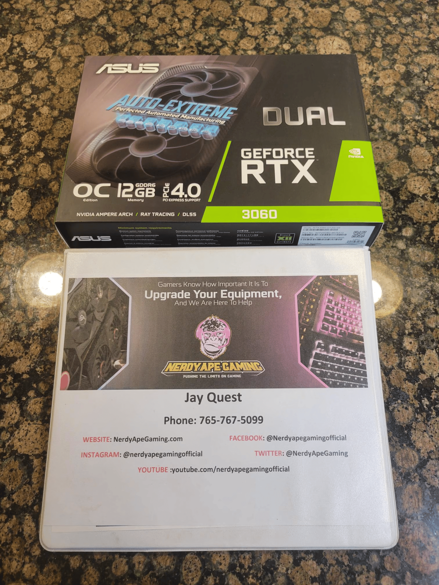 !!!BRAND NEW, UNOPENED + FREE SHIPPING!!! Asus NVIDIA GeForce RTX 3060 Graphic Card - 12 GB GDDR6 