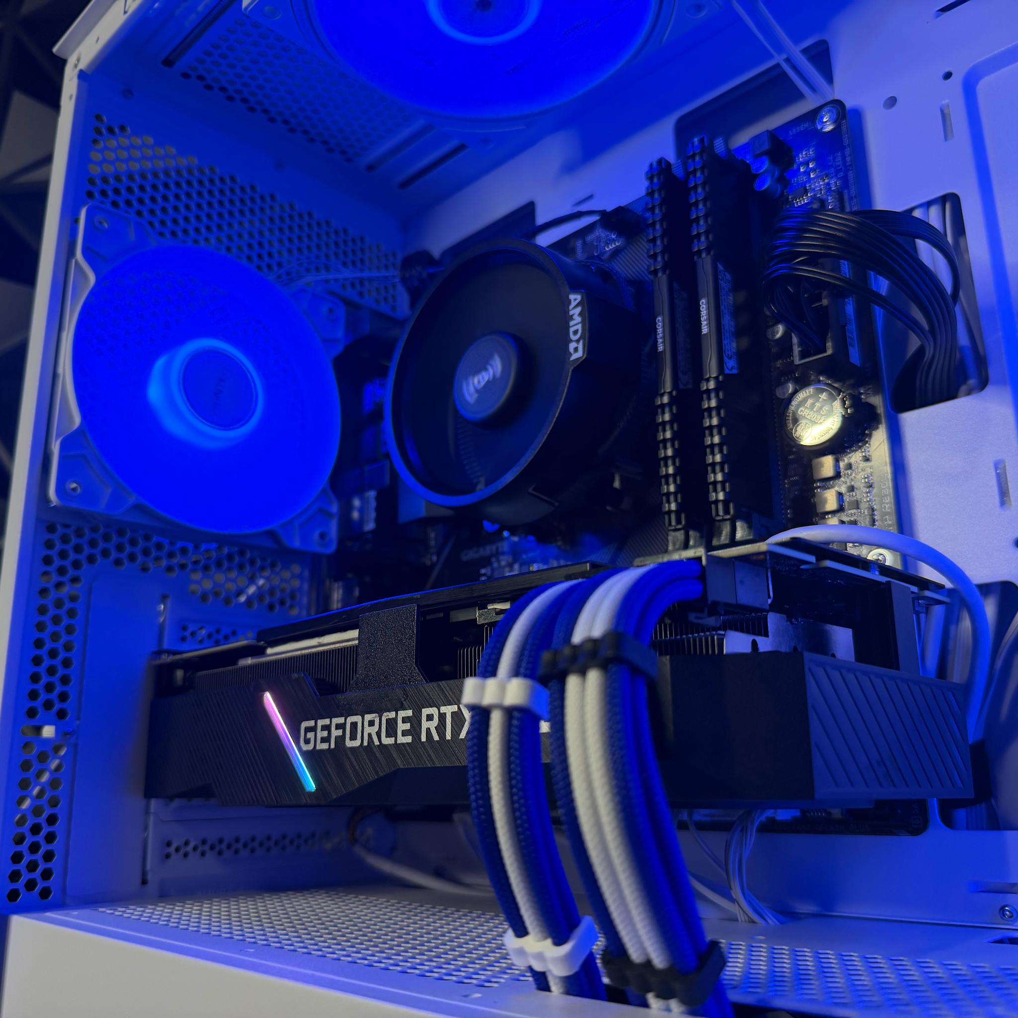 🔵⚡ BLUE FIBER ⚡🔵 Ryzen 5 5500| RTX 2080 Super | 16 GB DDR4| 1 TB SSD| 650W PSU