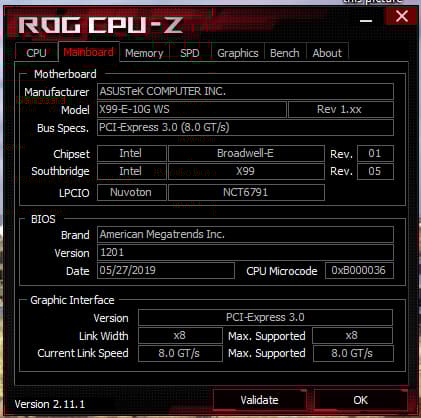 Combo: ASUS X99-E-10G WS Motherboard / Intel Core i7-6850K CPU / 64gb G.Skill Ares 3200mhz CL14 DDR4