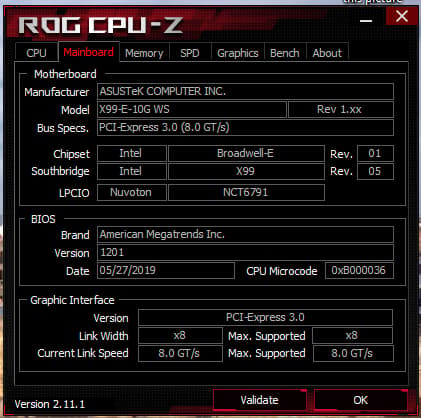 Combo: ASUS X99-E-10G WS Motherboard / Intel Core i7-6850K CPU / 64gb G.Skill Ares 3200mhz CL14 DDR4