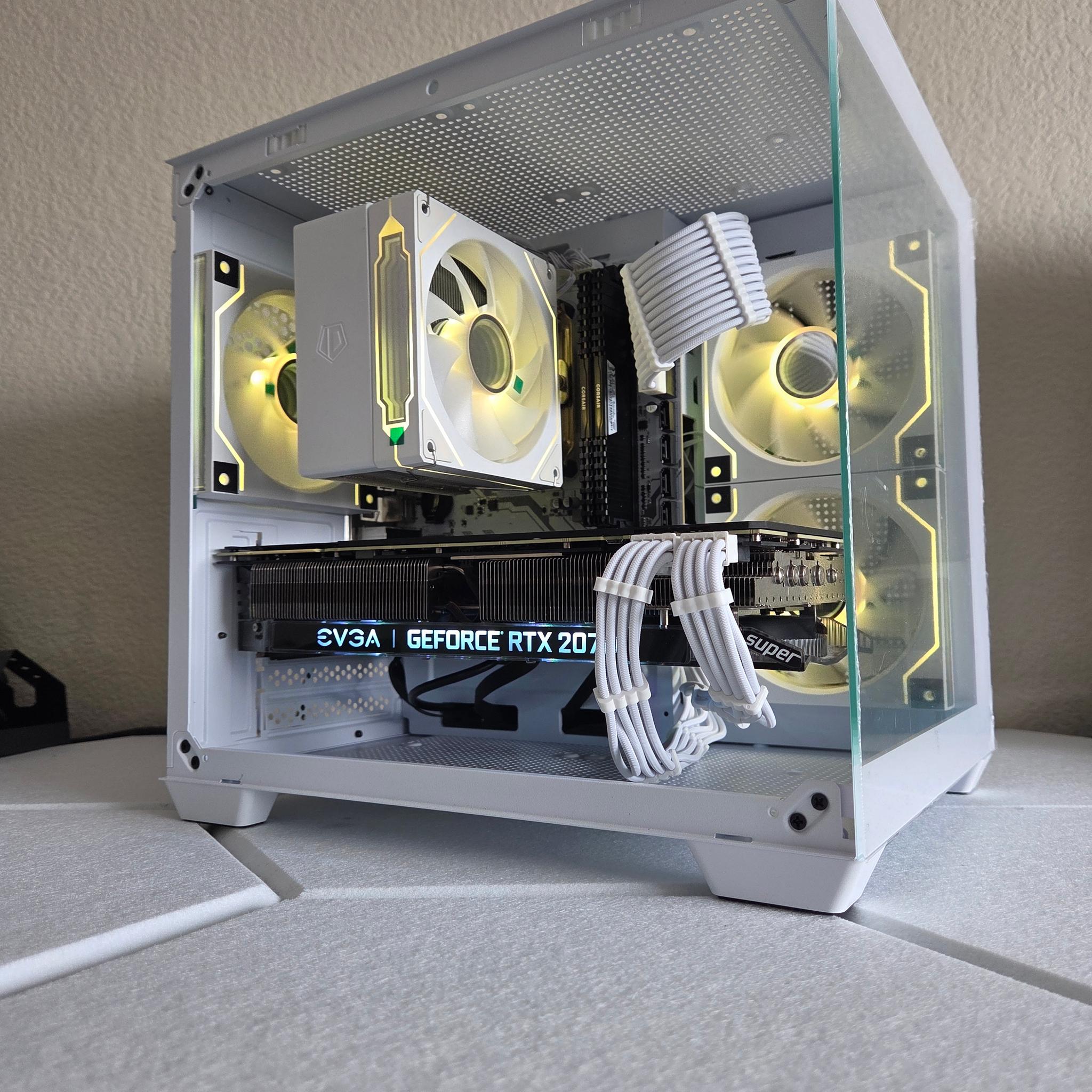 2070 super White and black gaming Pc 🤍! !440p and 1080p beast🤍❄️⛄WIFI