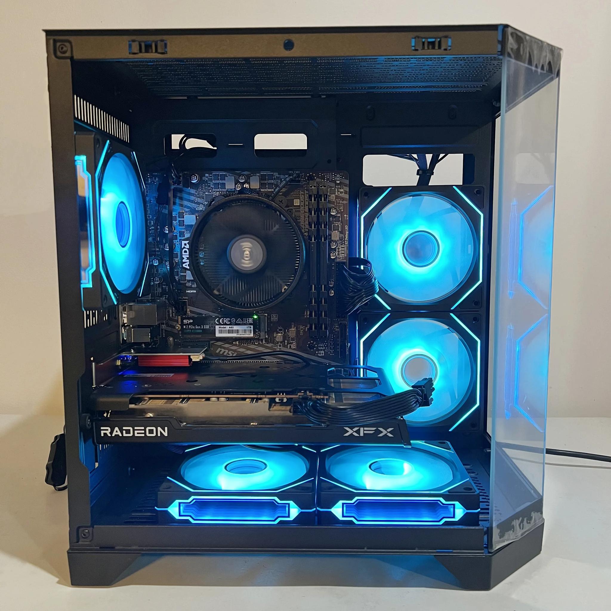 🔥SALE🔥 R5-5600|RX 6600|1TB M.2|16GB RAM-DeepHuo Brand NEW Pre-Built PC