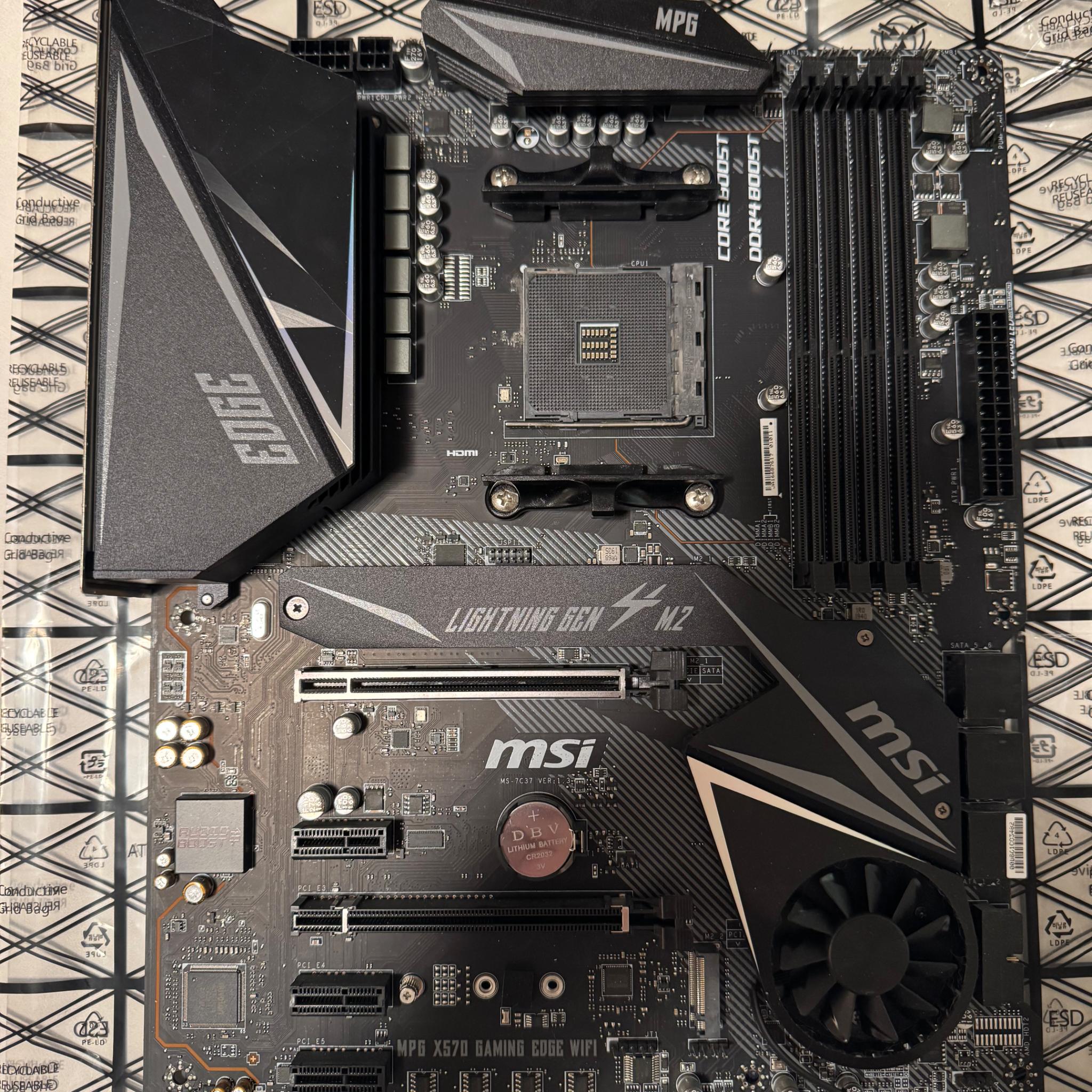 AMD 5800X with MSI X570 Motherboard and 32GB Ram