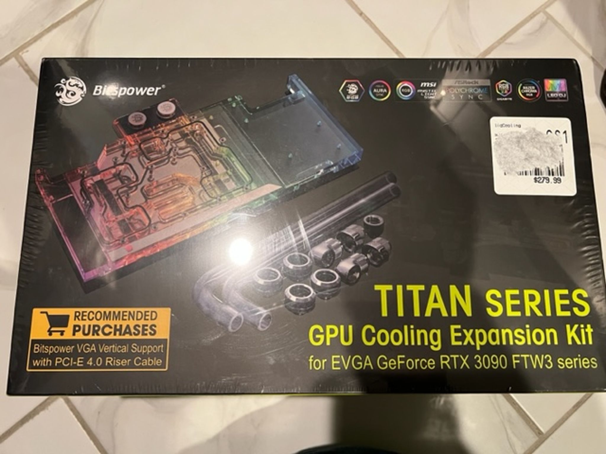 Bitspower Titan Series GPU Cooling Expansion Kit for EVGA GeForce RTX 3090 FTW3 Series