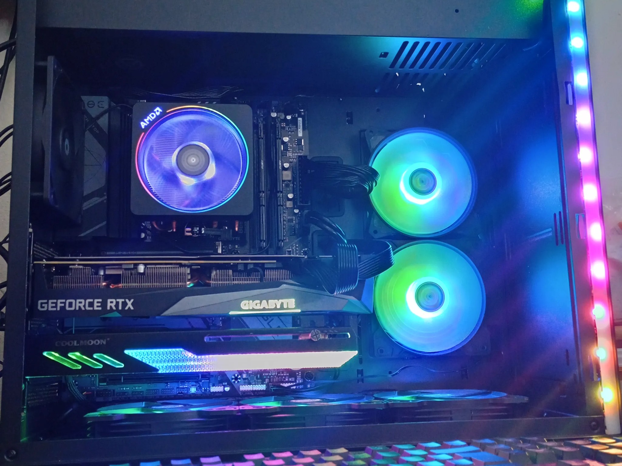 Ryzen 5 7500F, RTX 3060TI w/8gb VRAM, 16gb DDR5 RAM, 1TB SSD, 650 Watt PSU