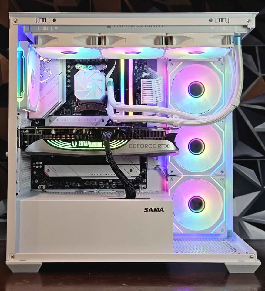 ⚪👻Ghost 👻⚪ Gaming PC (Ryzen 7 + RTX 4070 TI)