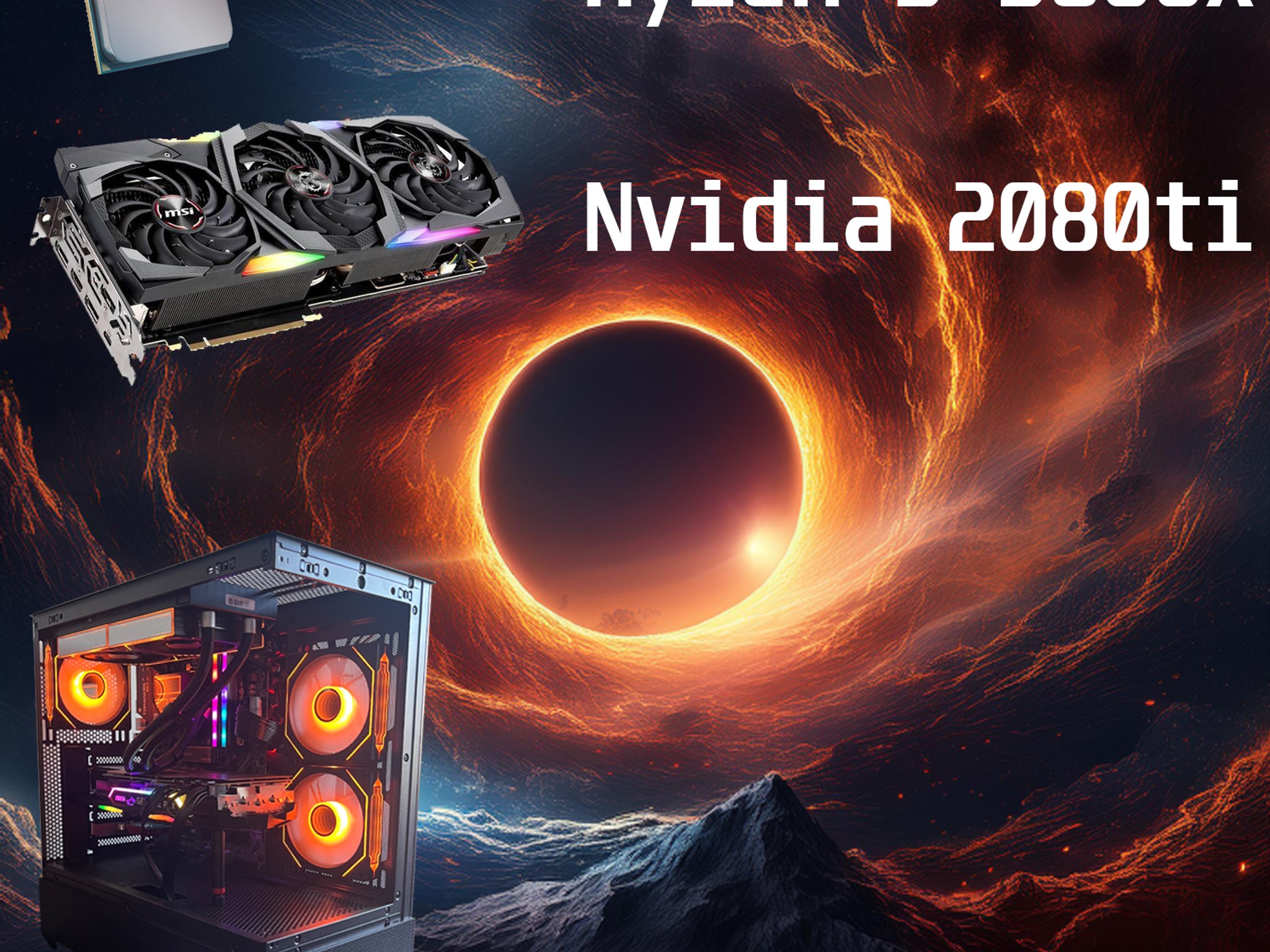 Eclipse Vortex - 2080ti - 5600X - 1TB NVME - 16GB