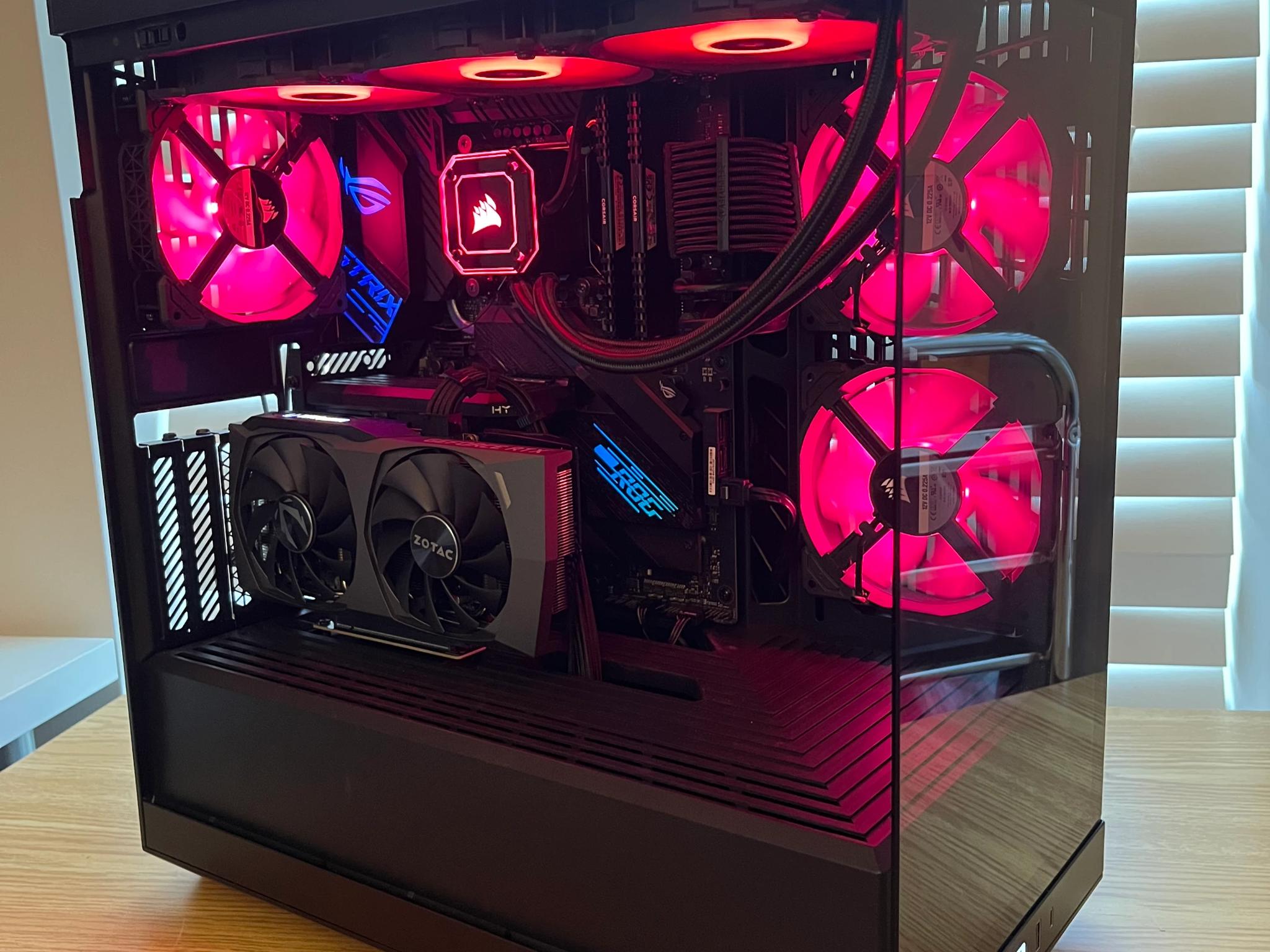 🔥⚫Black RGB Gaming PC | i7-10700K | RTX 3060TI | 32GB DDR4 | Wifi & BT⚫🔥