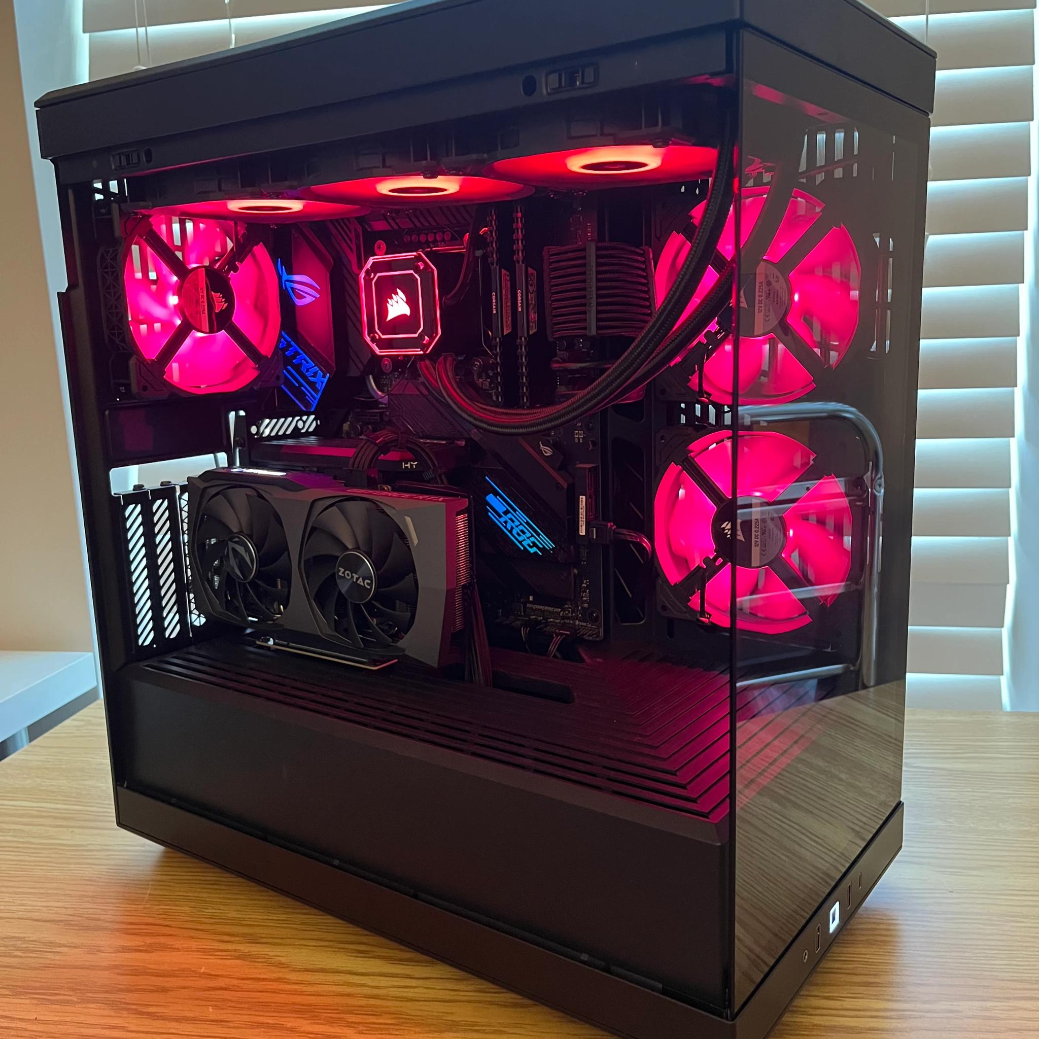 🔥⚫Black RGB Gaming PC | i7-10700K | RTX 3060TI | 32GB DDR4 | Wifi & BT⚫🔥
