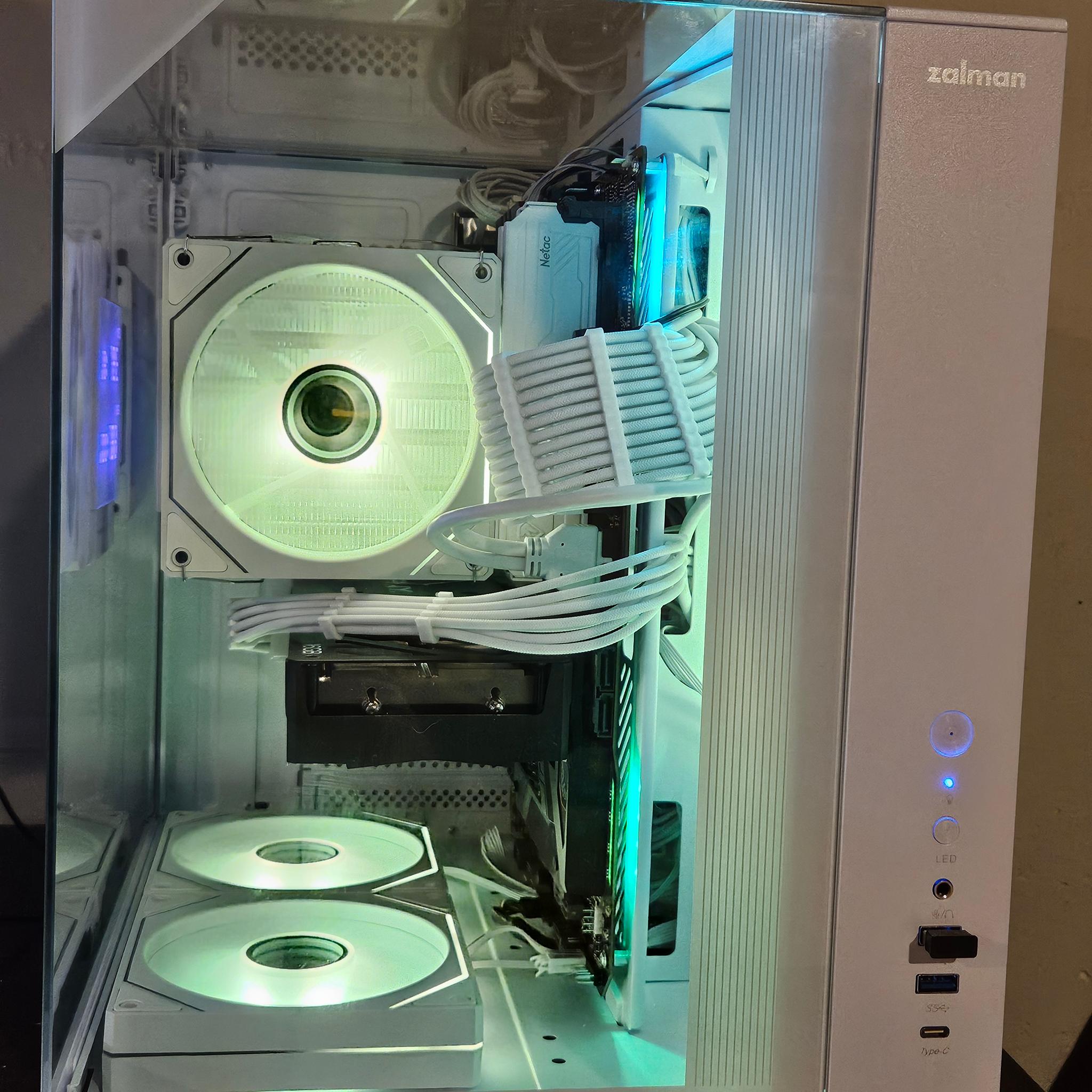 🚀 White RGB Gaming PC | RTX 4060 Ti 16GB | Intel i5-11600KF | 32GB RAM | 1TB NVMe | WiFi