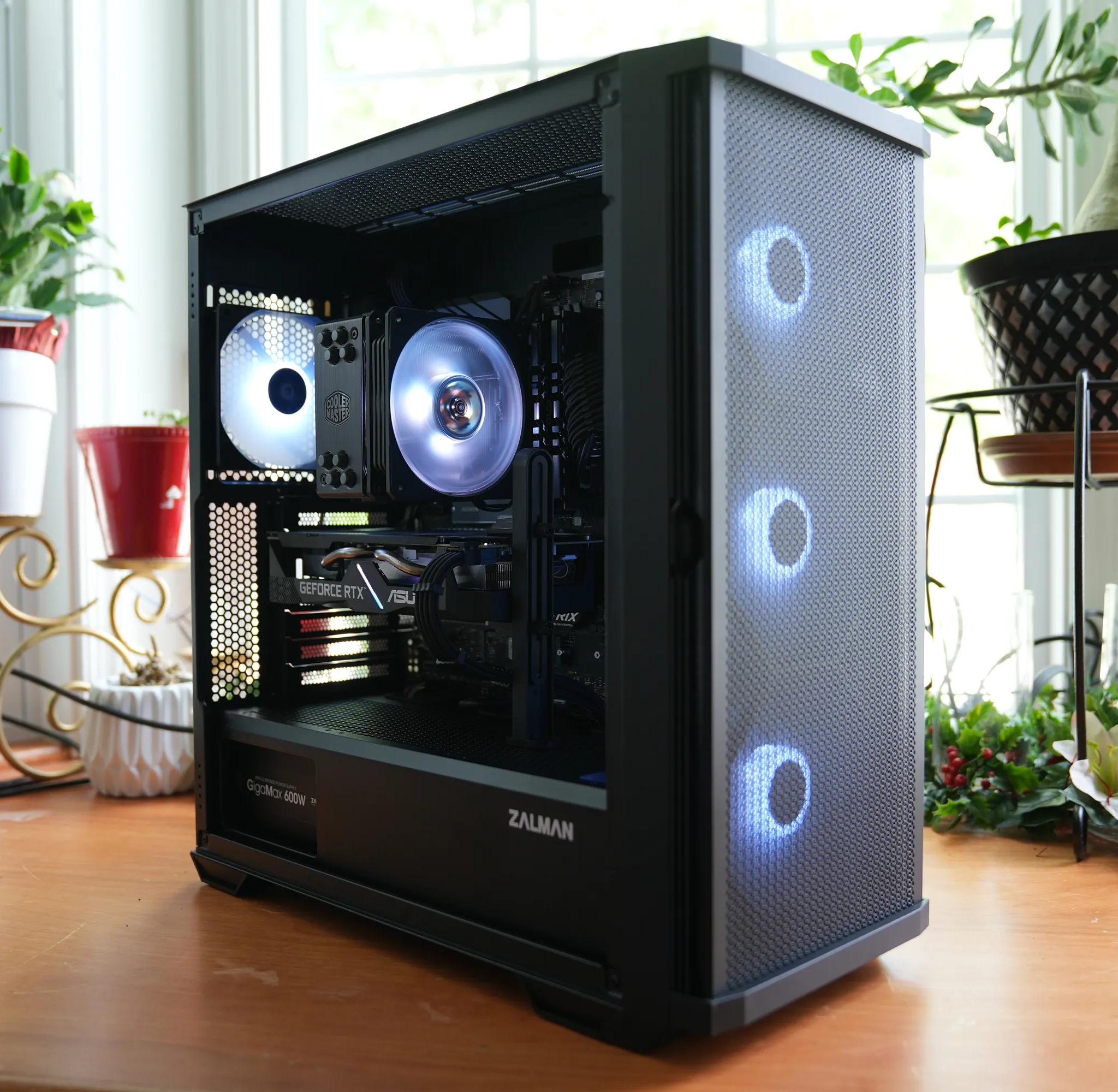 ⚫ Midnight Glow 🌟 : Ryzen 7 3700X | RTX 2060 6GB | 16GB 3600MHz DDR4 | 1.2TB SSD | Black Gaming PC