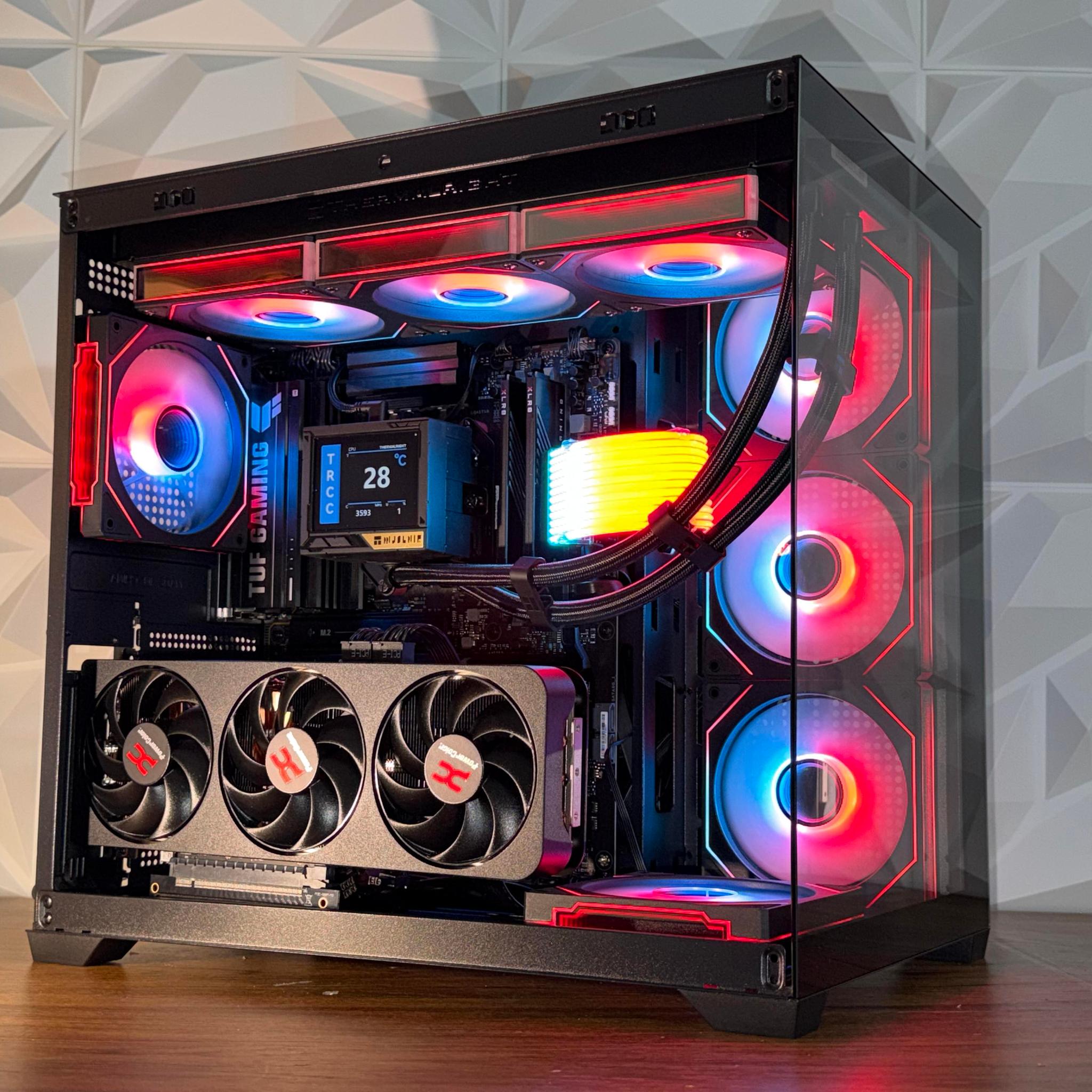 🔥RX 9070 XT | Ryzen  7900X/9800x3d | 32GB DDR5 | 1TB NVMe | LCD AIO | W11 Pro "Fireflare Phantom"🔥
