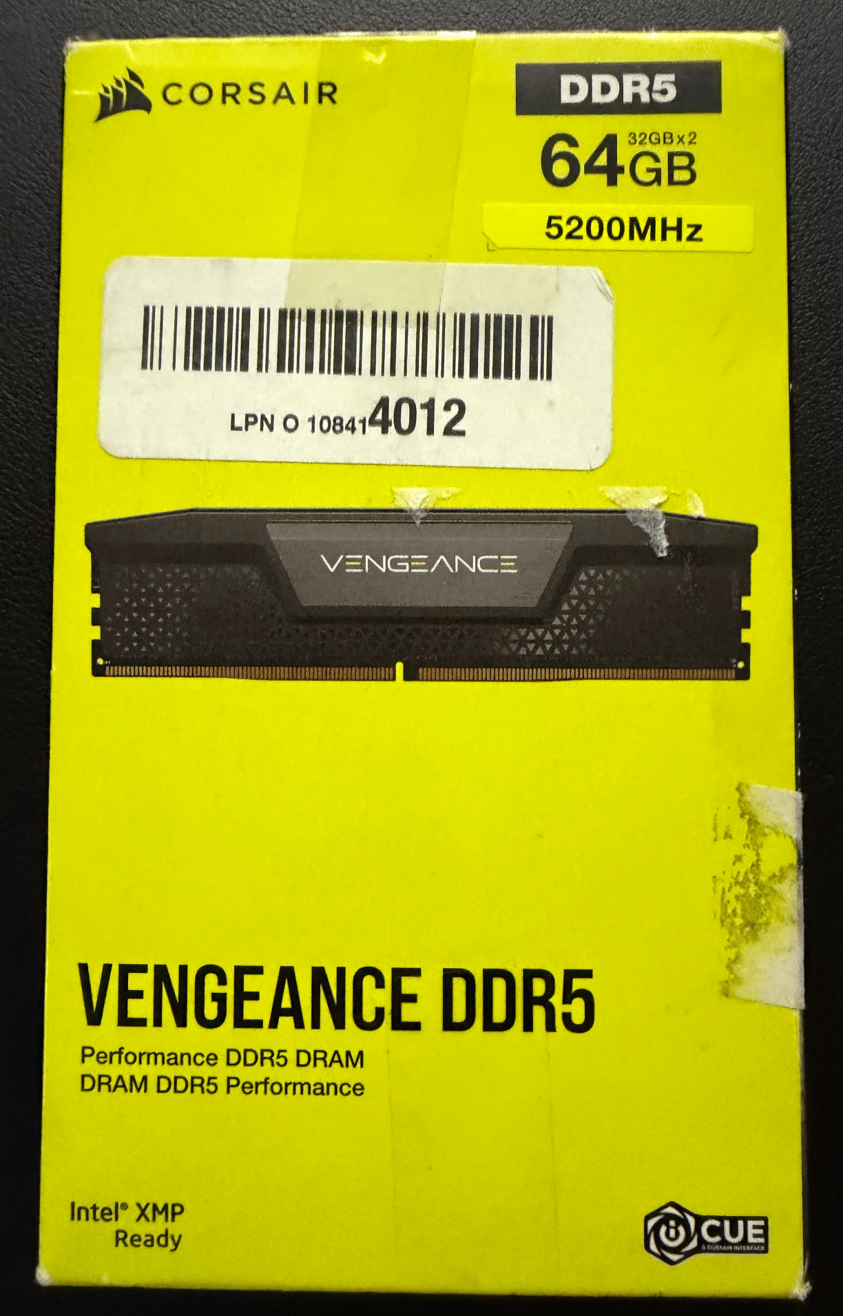 Corsair Vengeance 64GB (2x32GB) DDR5-5200 CL40 – Fully Tested, Original Box