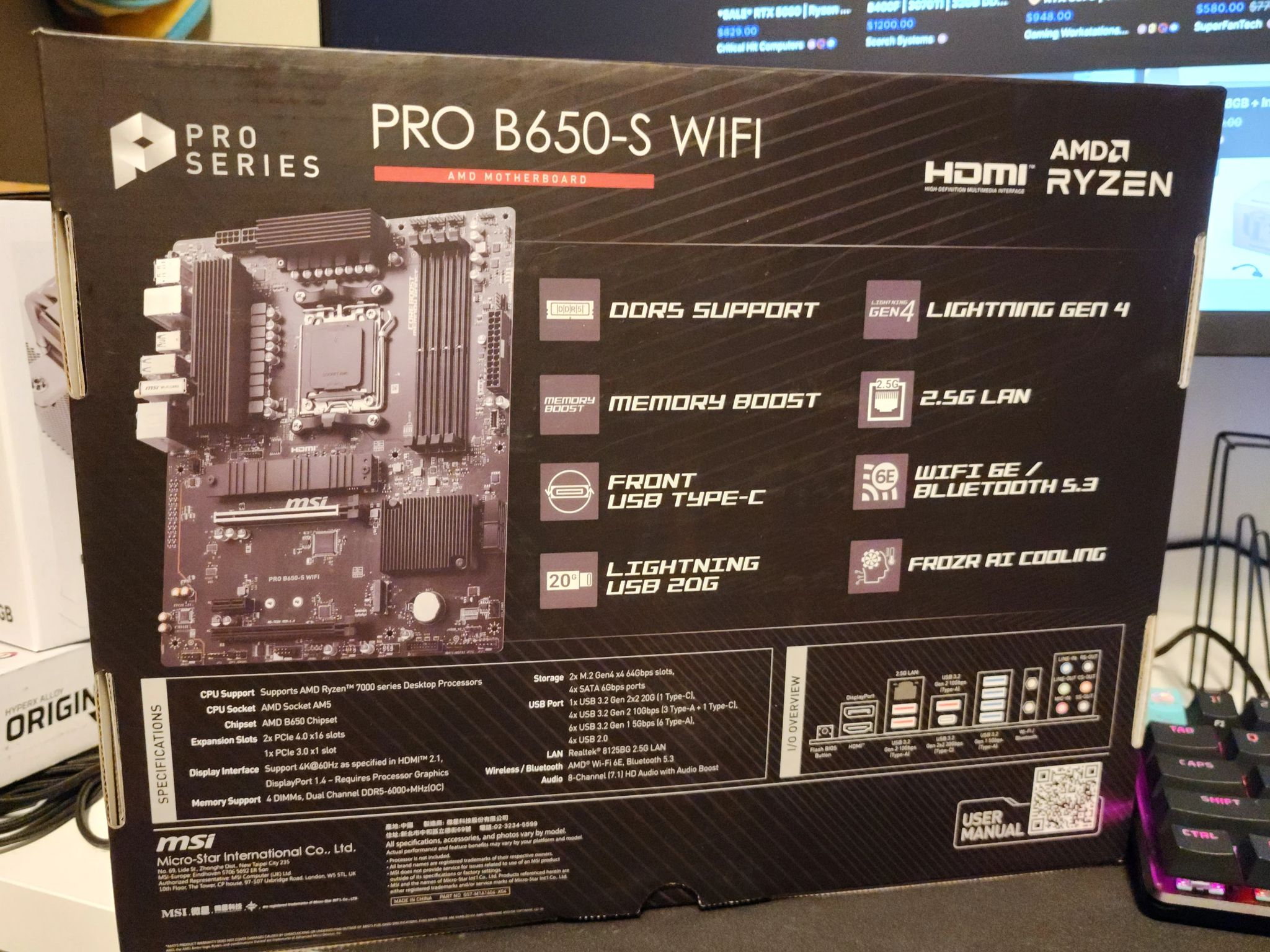 MSI Pro B650-S WiFi Motherboard