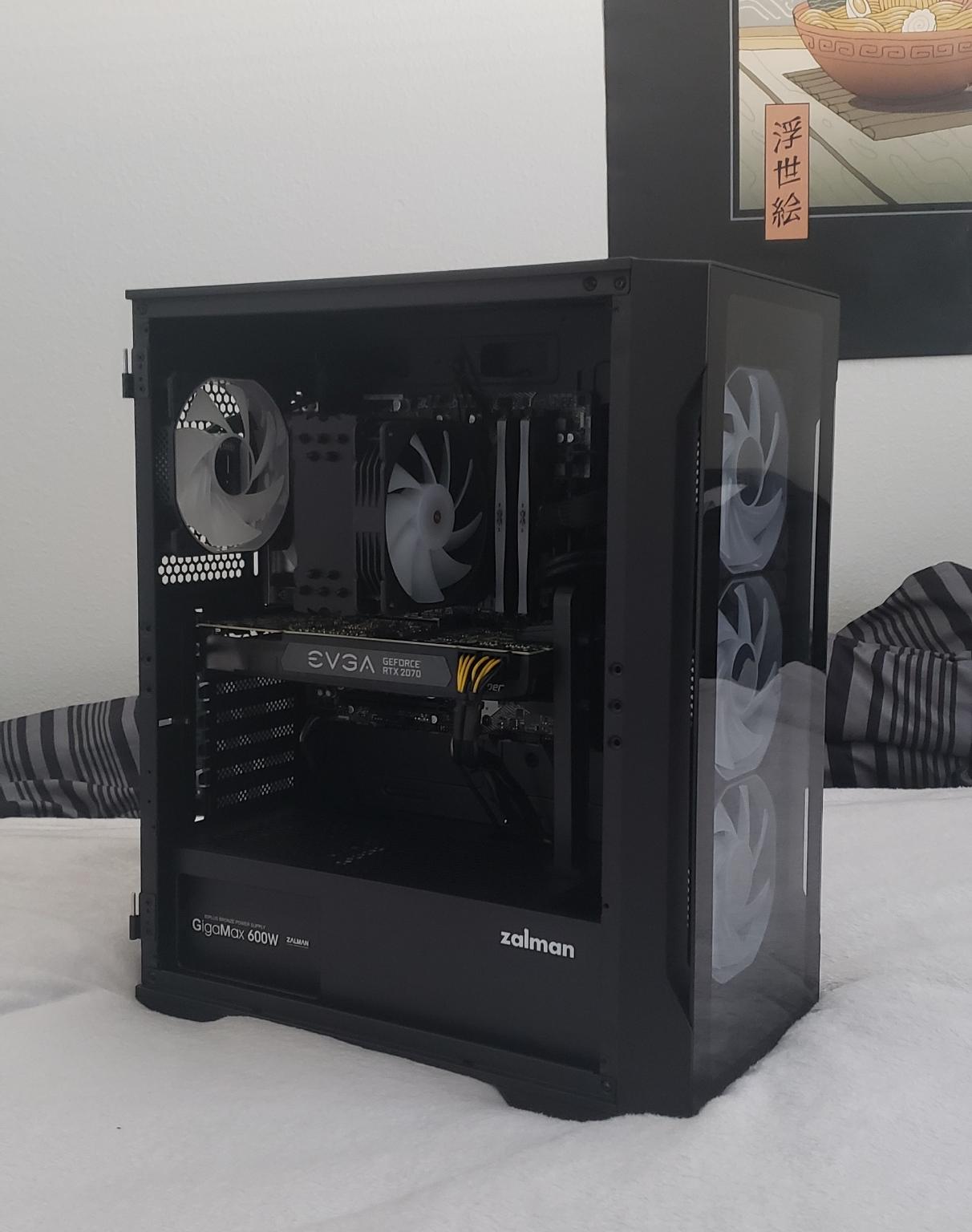 "The CryoFlux:" High Performance Gaming PC. Ryzen 7 5700X3D, RTX 2070 SUPER, 16GB RAM