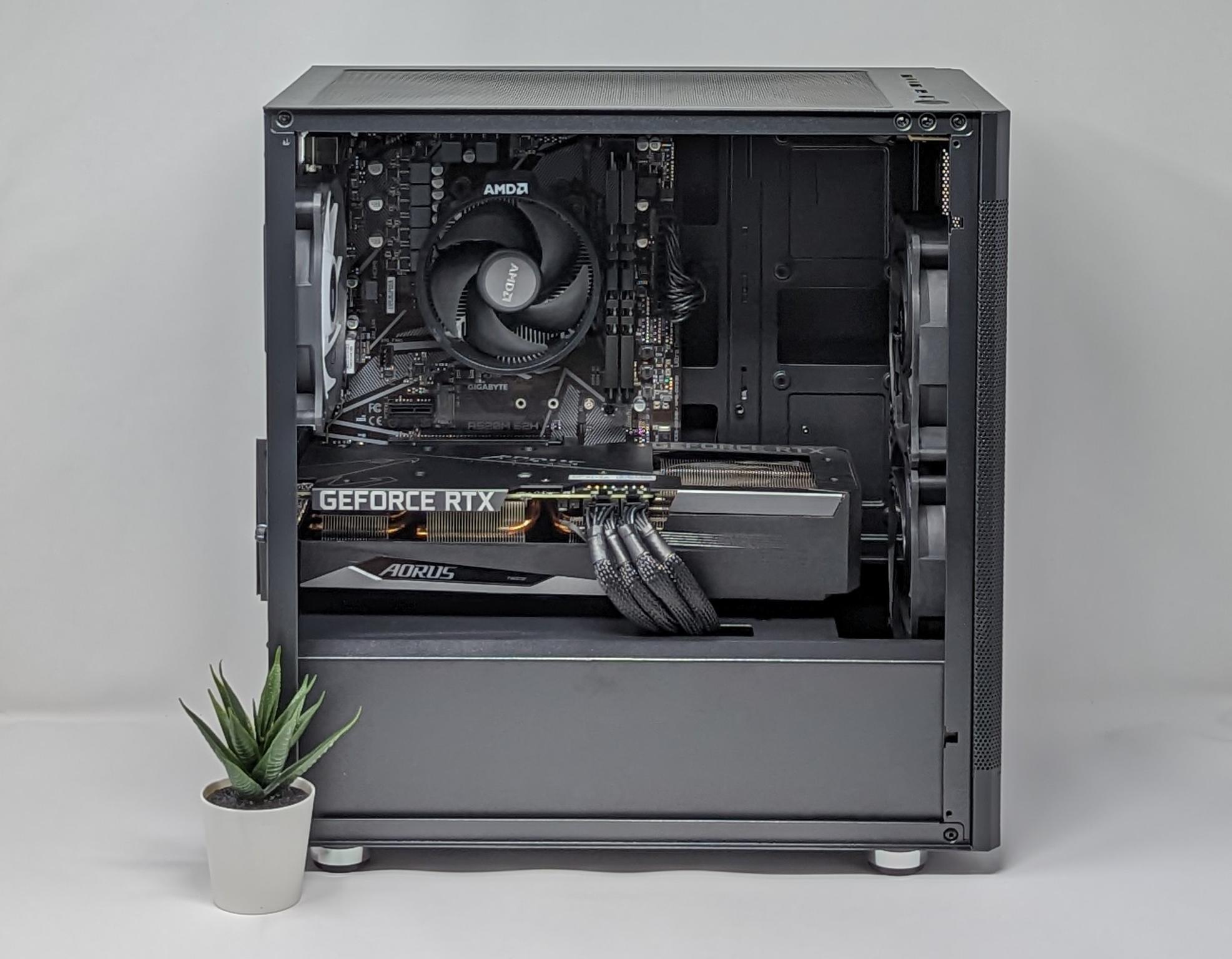 Sleek RTX Whisperer | Nvidia RTX 3060 | Ryzen 5 5500 | 16gb RAM | MSI M461 1TB Gen 4 NVMe SSD