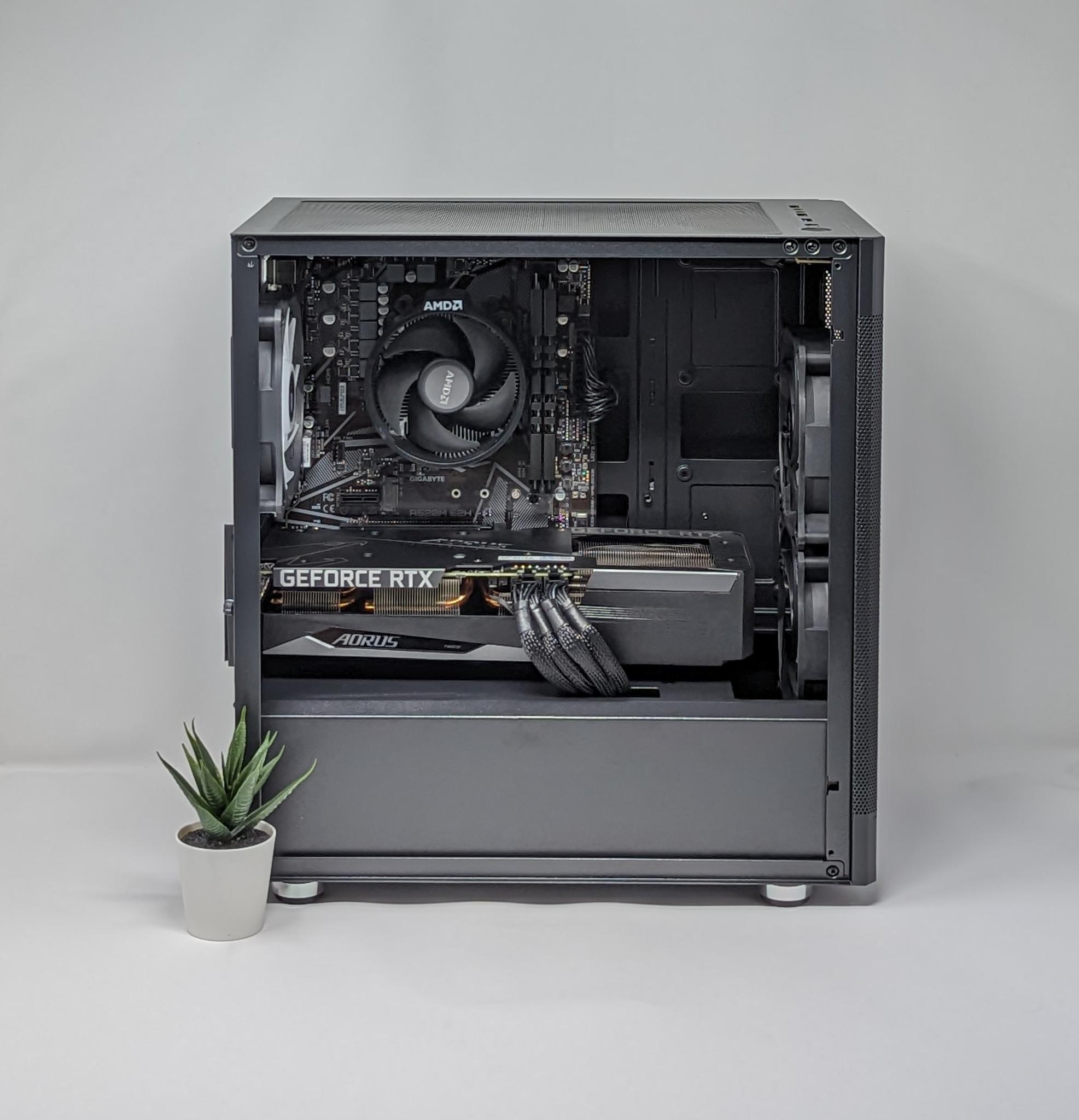 Sleek RTX Whisperer | Nvidia RTX 3060 | Ryzen 5 5500 | 16gb RAM | MSI M461 1TB Gen 4 NVMe SSD