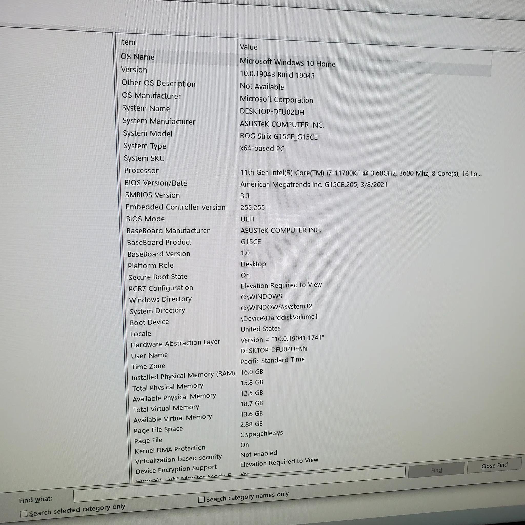 Asus ROG G15CE Gaming Computer 3080 GPU