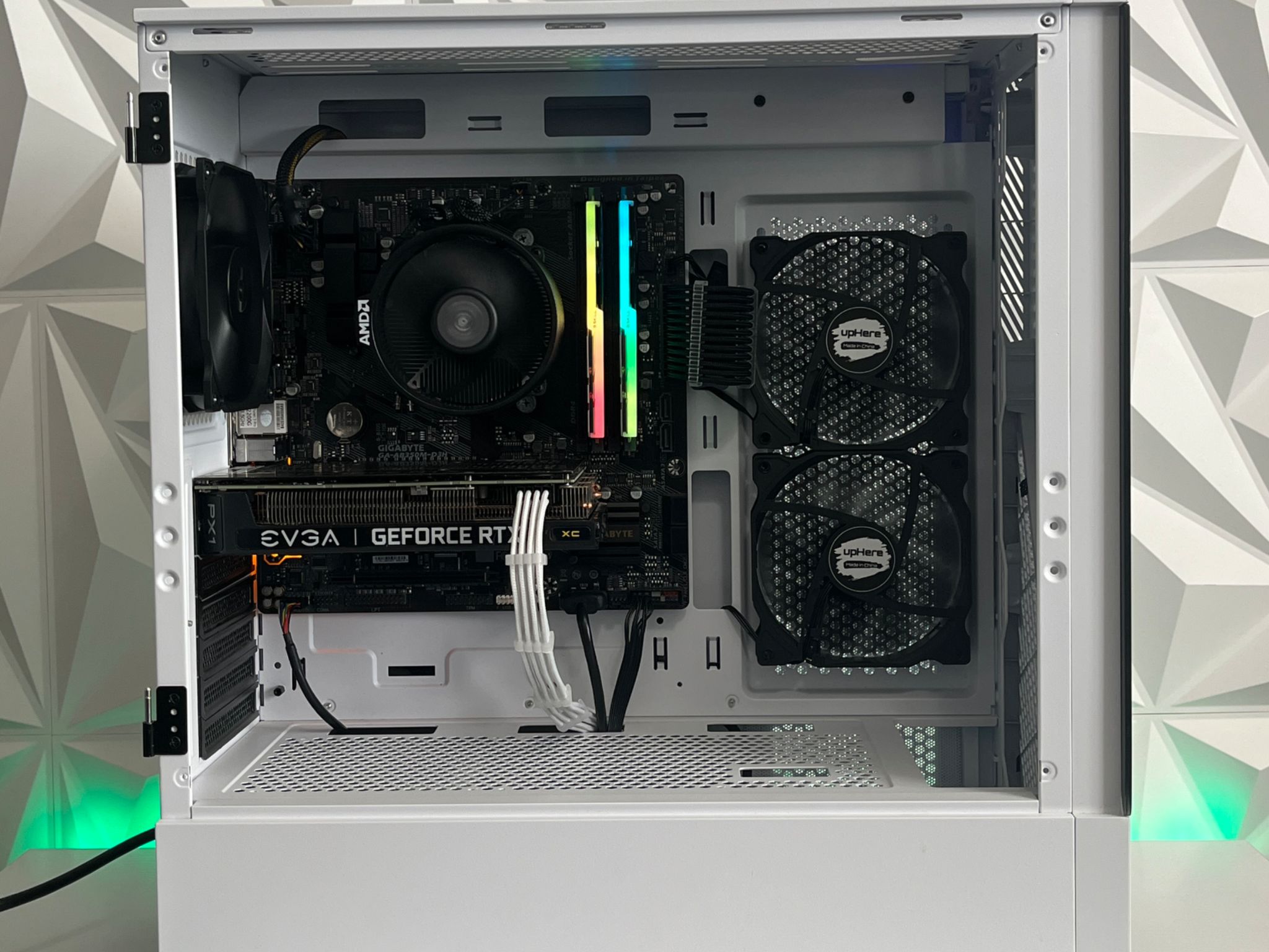 RTX 3060 12GB, Ryzen 5 2600X, 16GB RAM | White RGB Gaming Computer/PC