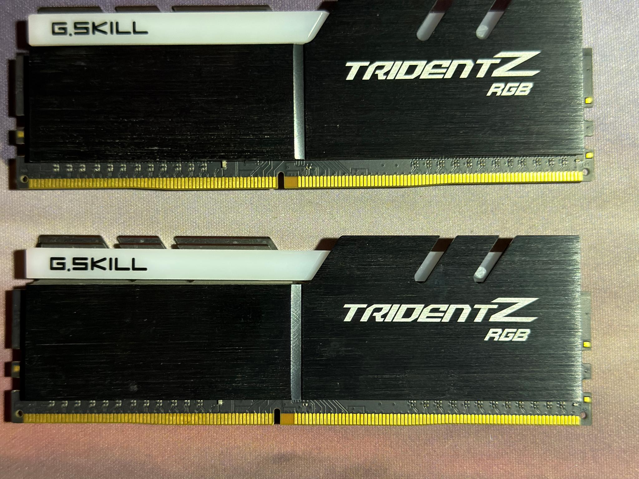 G.SKILL Trident Z RGB 16GB (2x8GB) DDR4-3200 CL16 Desktop RAM Kit - Used, Excellent Condition
