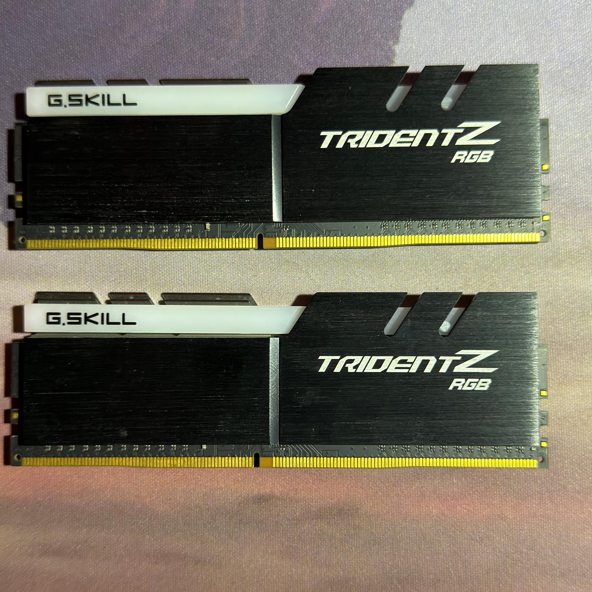 G.SKILL Trident Z RGB 16GB (2x8GB) DDR4-3200 CL16 Desktop RAM Kit - Used, Excellent Condition