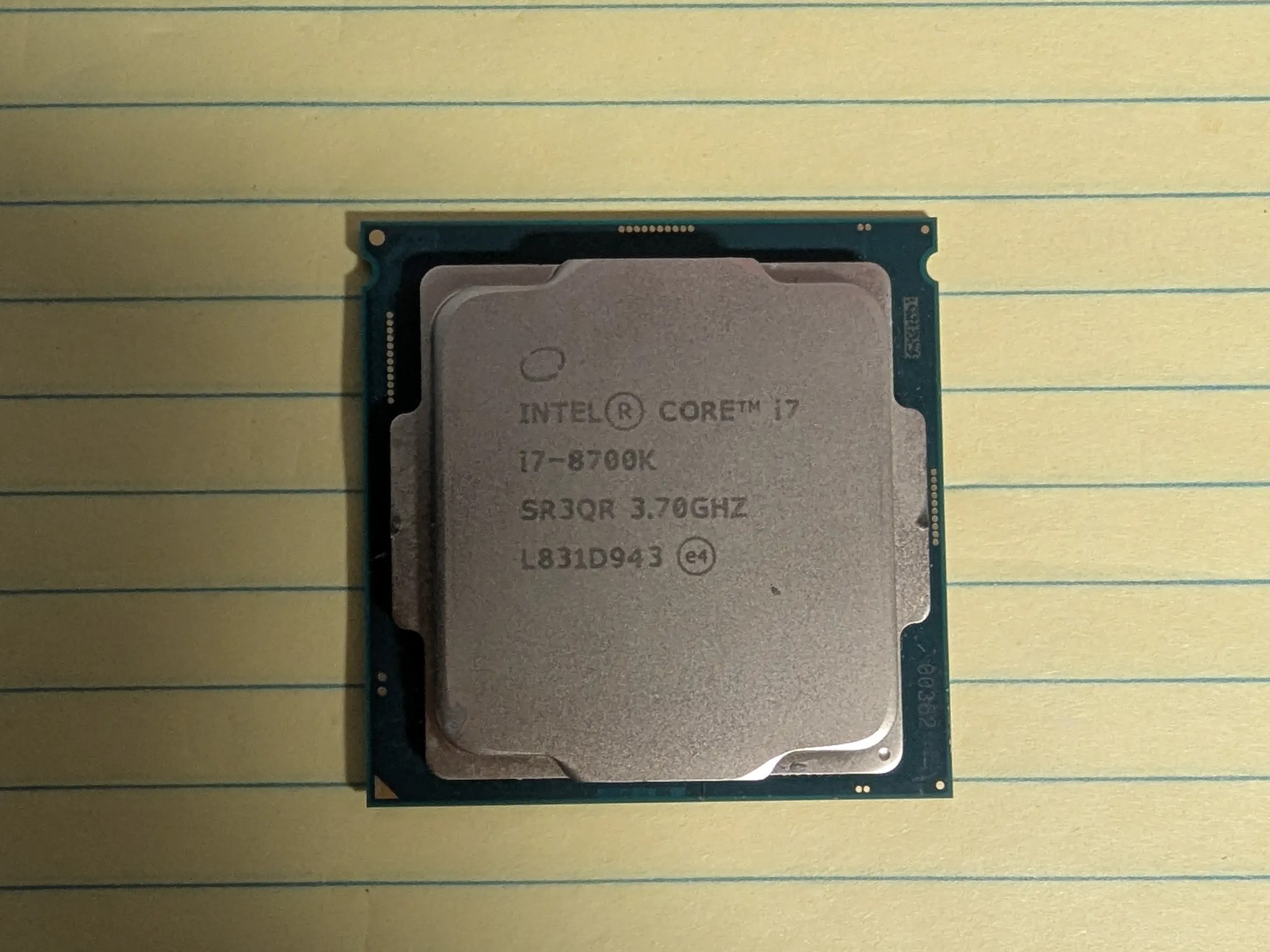 Intel i7-8700k