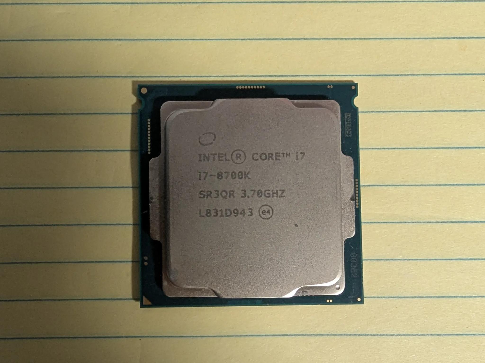 Intel i7-8700k