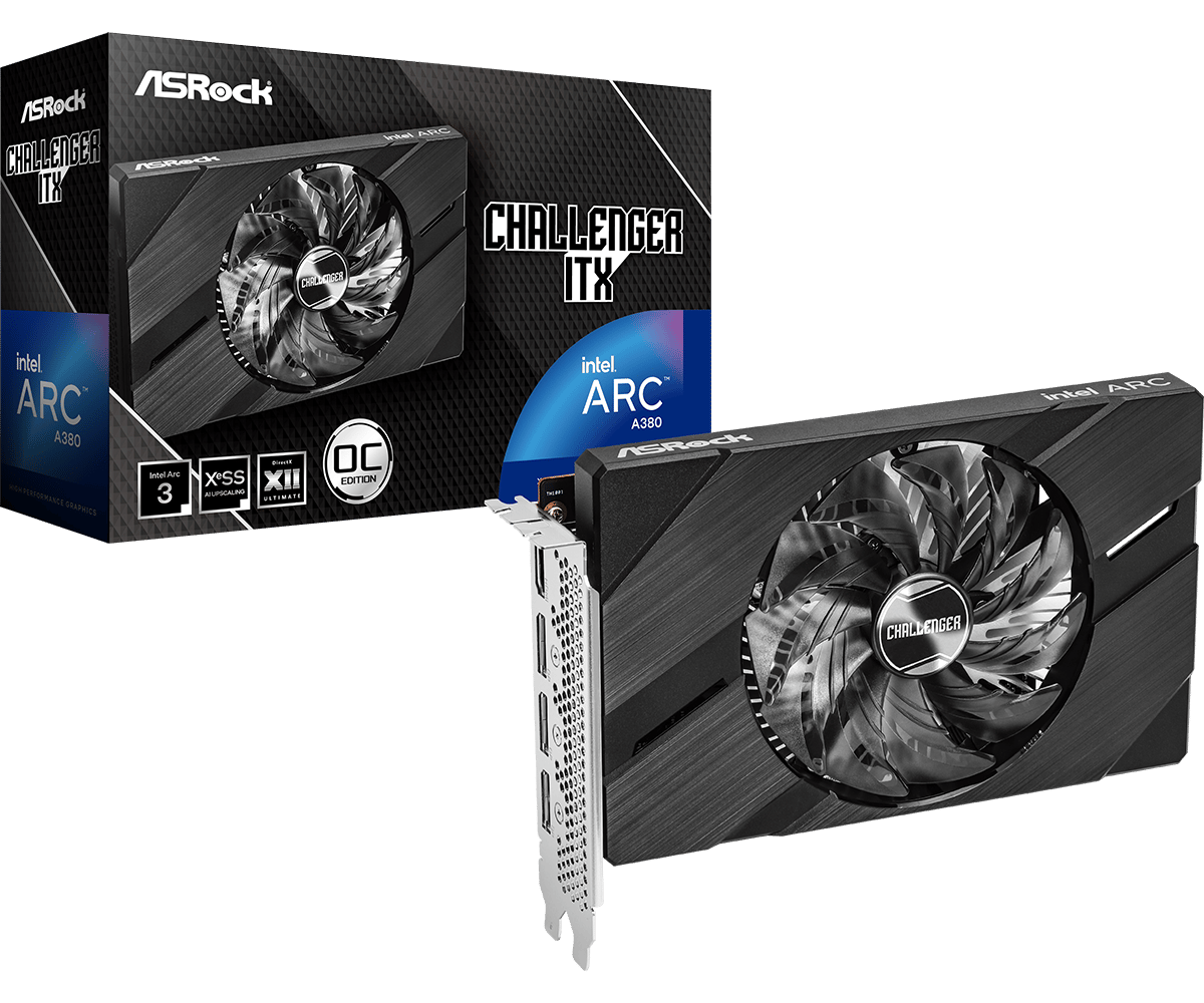 Intel Arc A380 Challenger ITX 6GB OC