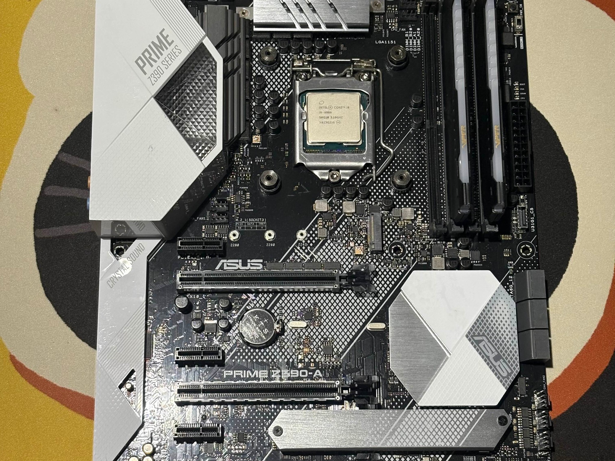 ASUS Prime Z390-A, i9-9900, Patriot Viper Steel 2x32 3600 MT