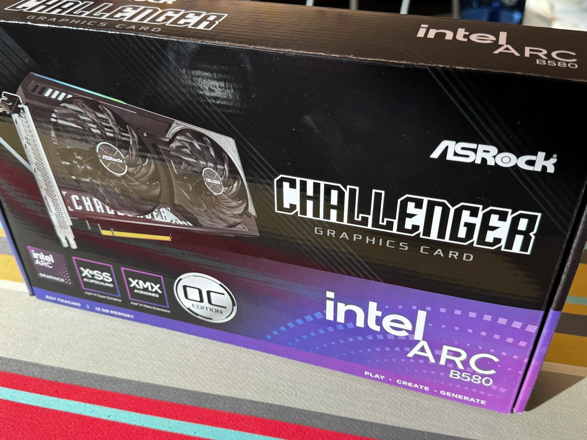 ASROCK Intel Arc B580 Challenger 12GB GDDR6 OC Graphics Card