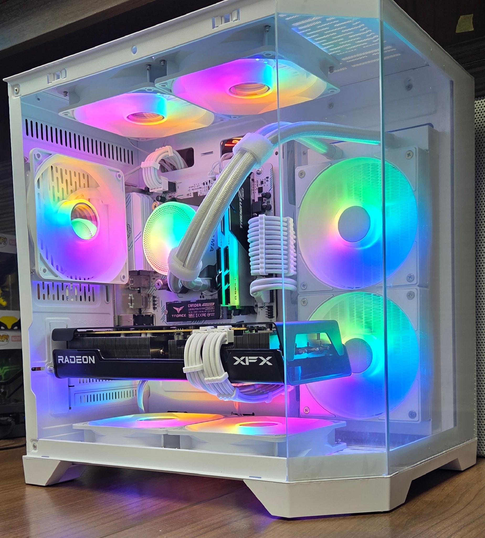 UDGX WhiteForge — Ryzen 5 • RX 7600 XT 16GB — 1080p/1440p Gaming PC