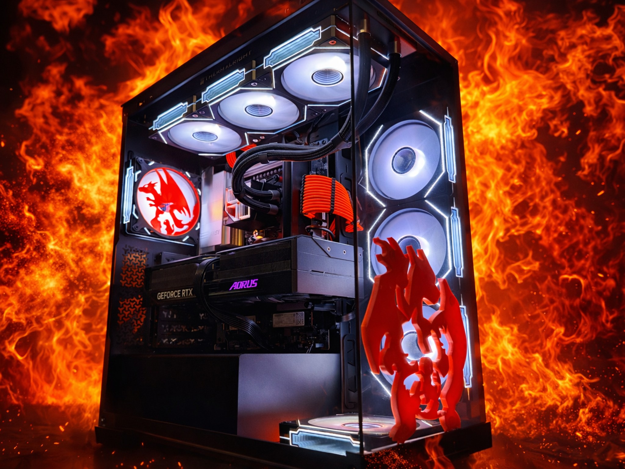 🔥🧡 PRIZM ZARD🧡🔥  Ryzen 9 7900X| RTX 5070| 32 GB DDR5| 2.5 TB NVMe| 850W PSU