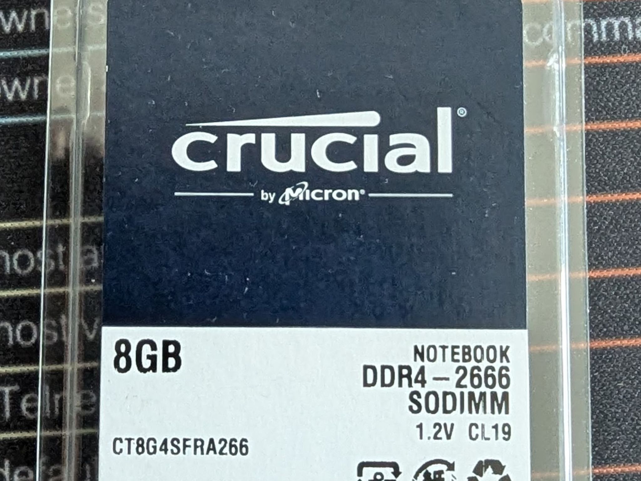 8GB Crucial DDR4-2666 SODIMM RAM CT8G4SRA266