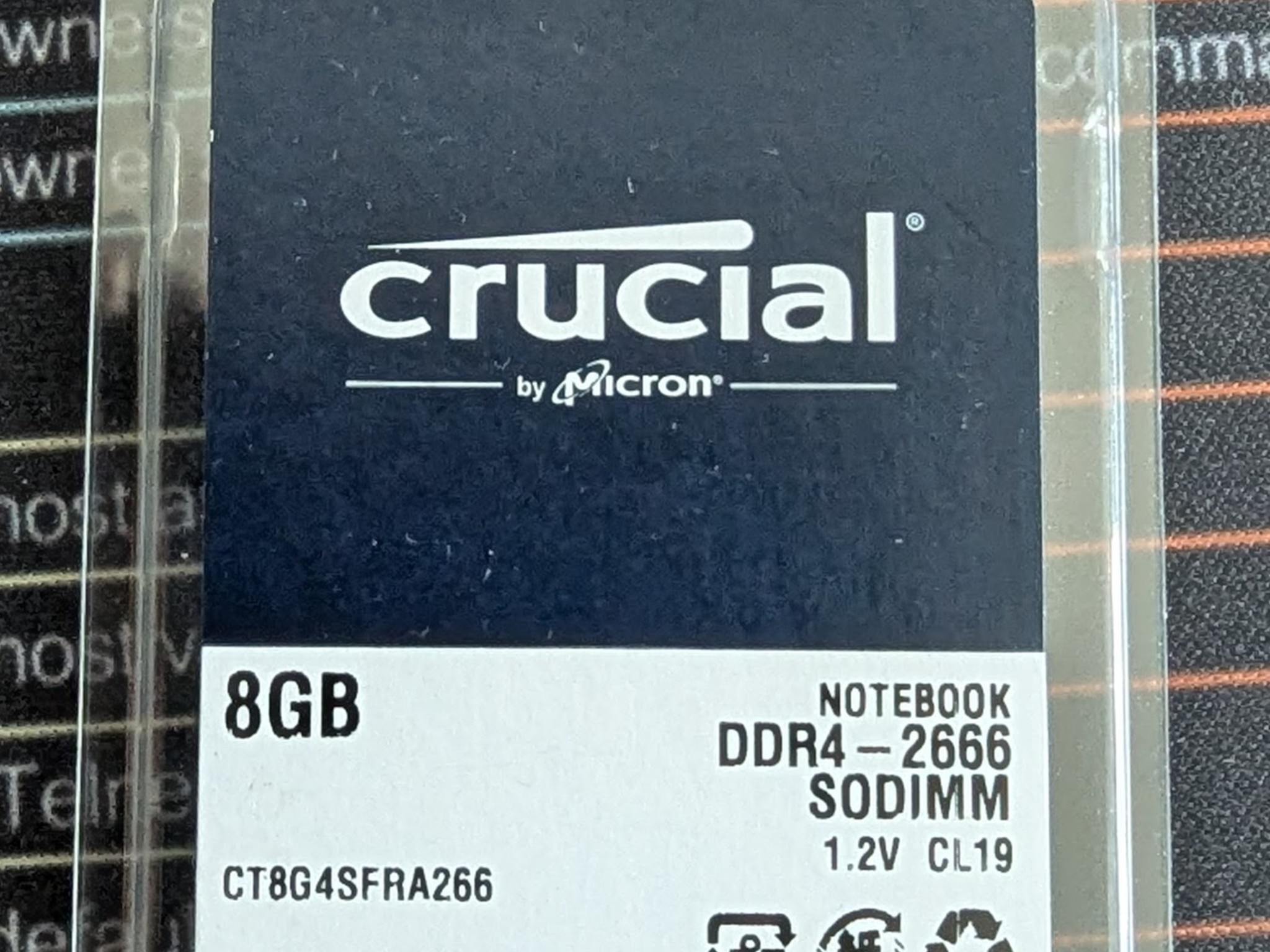 8GB Crucial DDR4-2666 SODIMM RAM CT8G4SRA266
