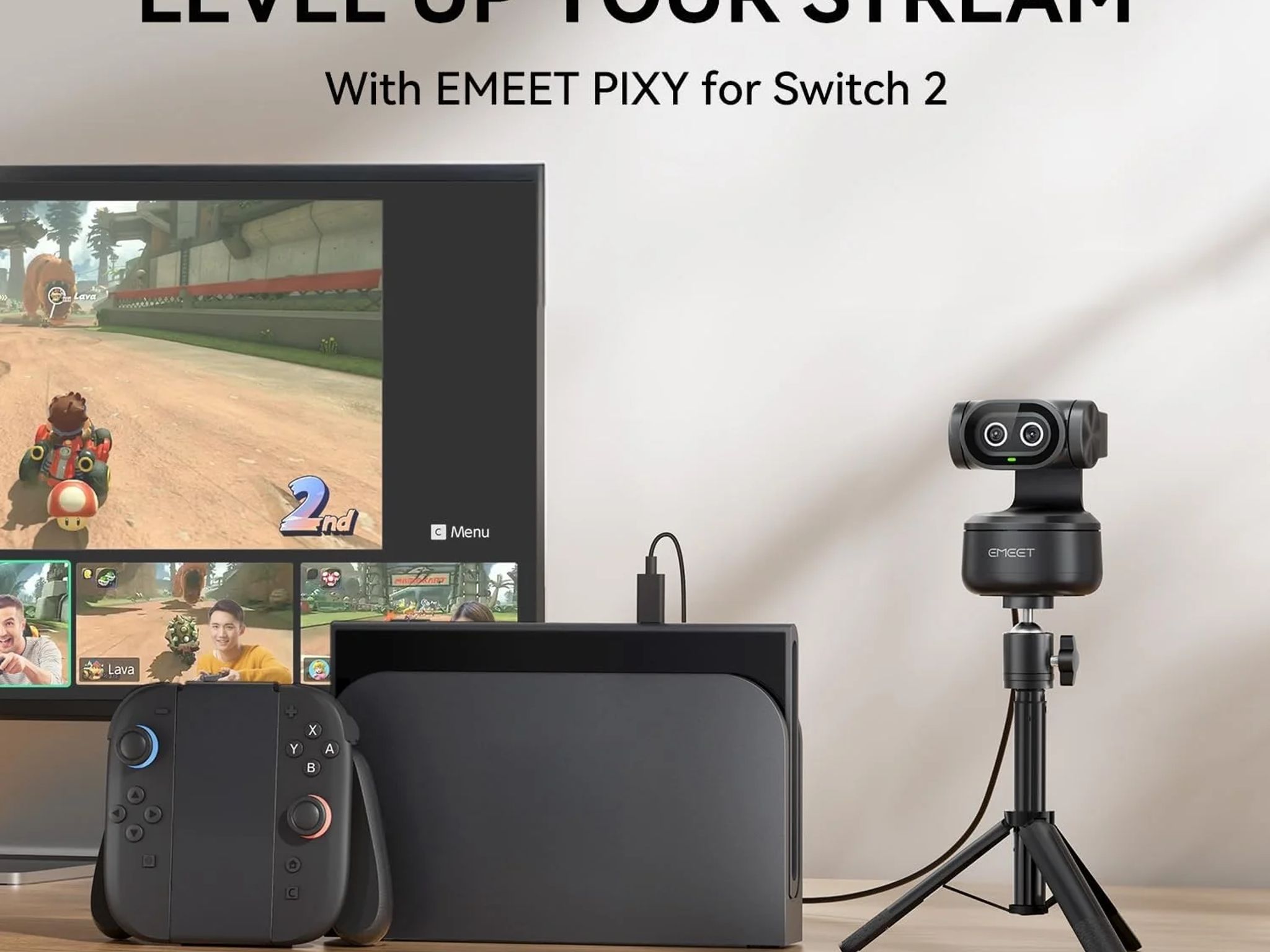 4K AI Webcam - Emeet Pixy Dual Camera