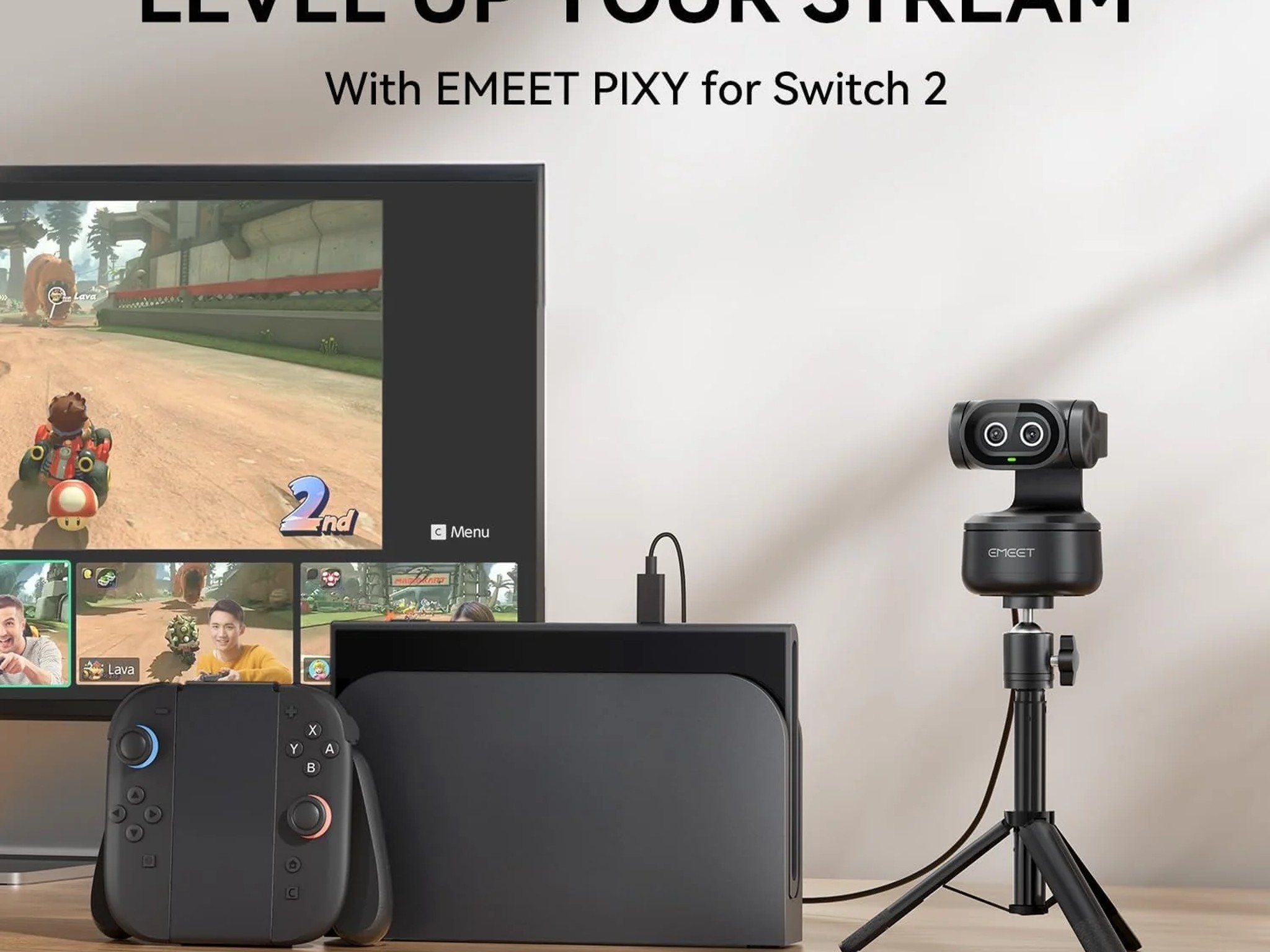 4K AI Webcam - Emeet Pixy Dual Camera